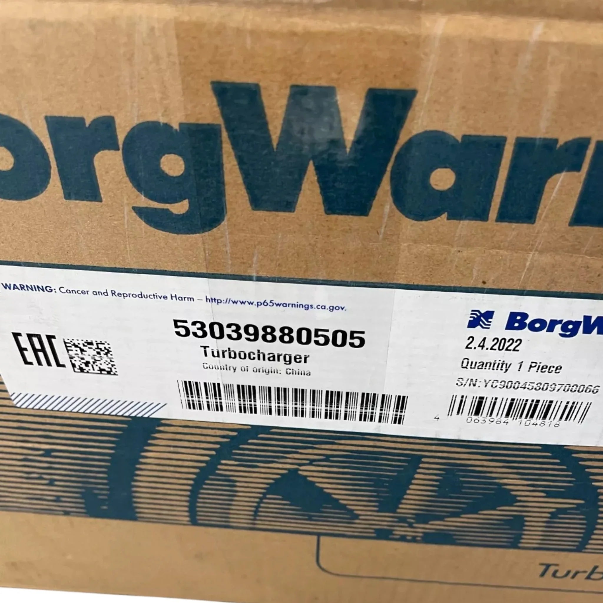 LR075185 Genuine Borgwarner Turbocharger