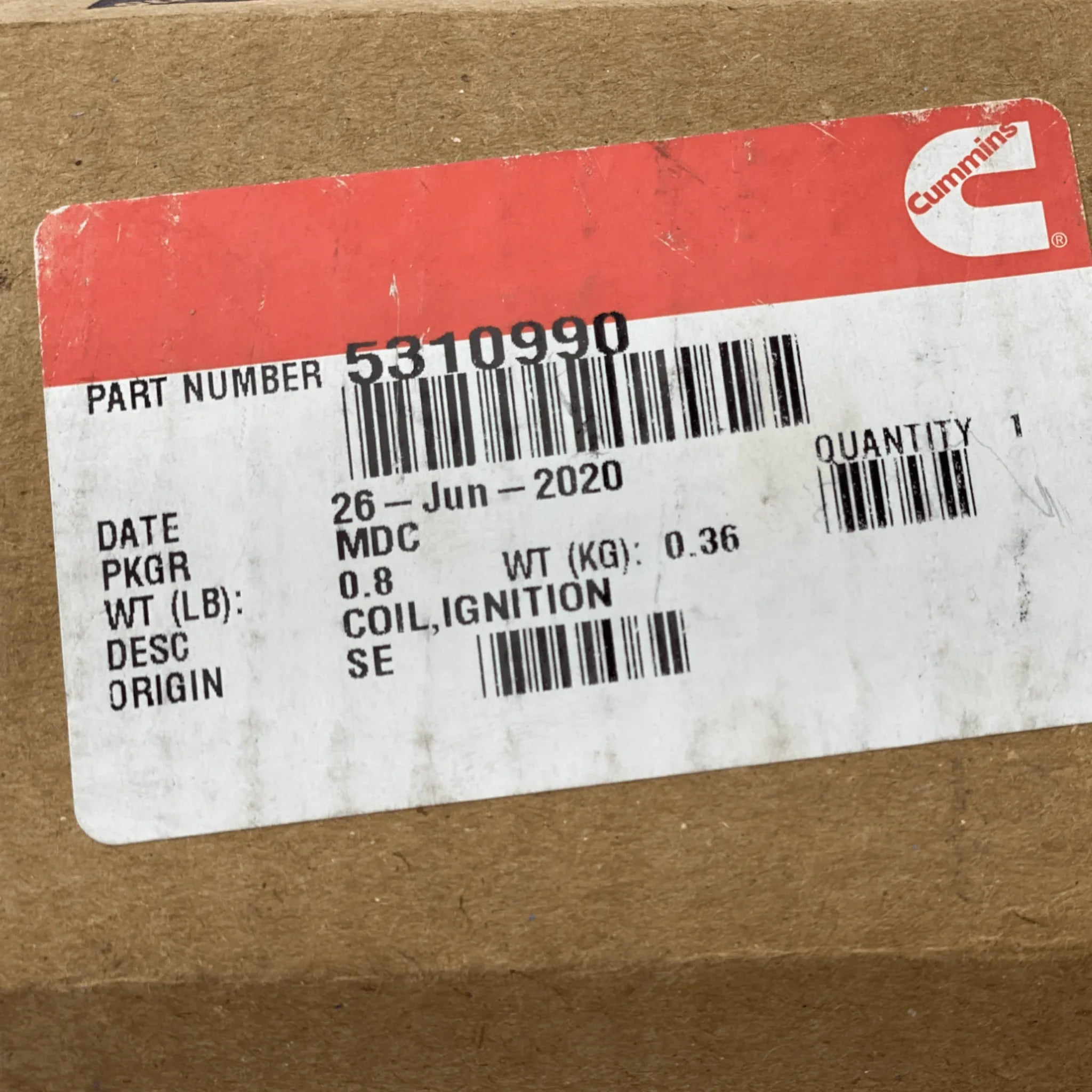 5310990 Genuine Cummins Coil Ignition