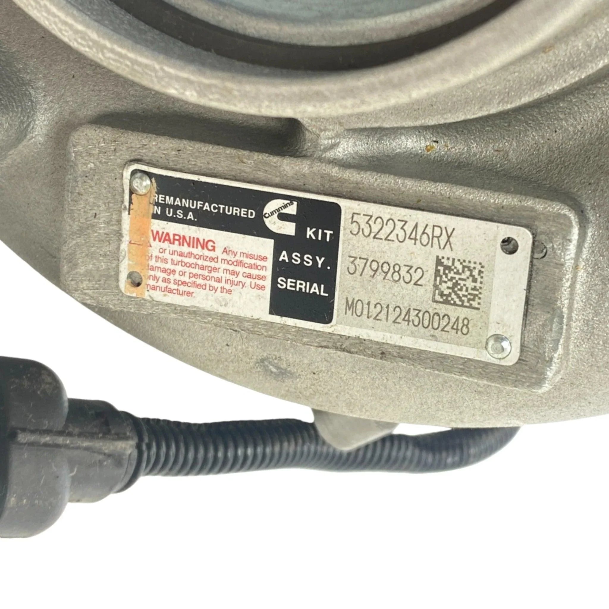 5322346RX Genuine Cummins Turbocharger HE351VE