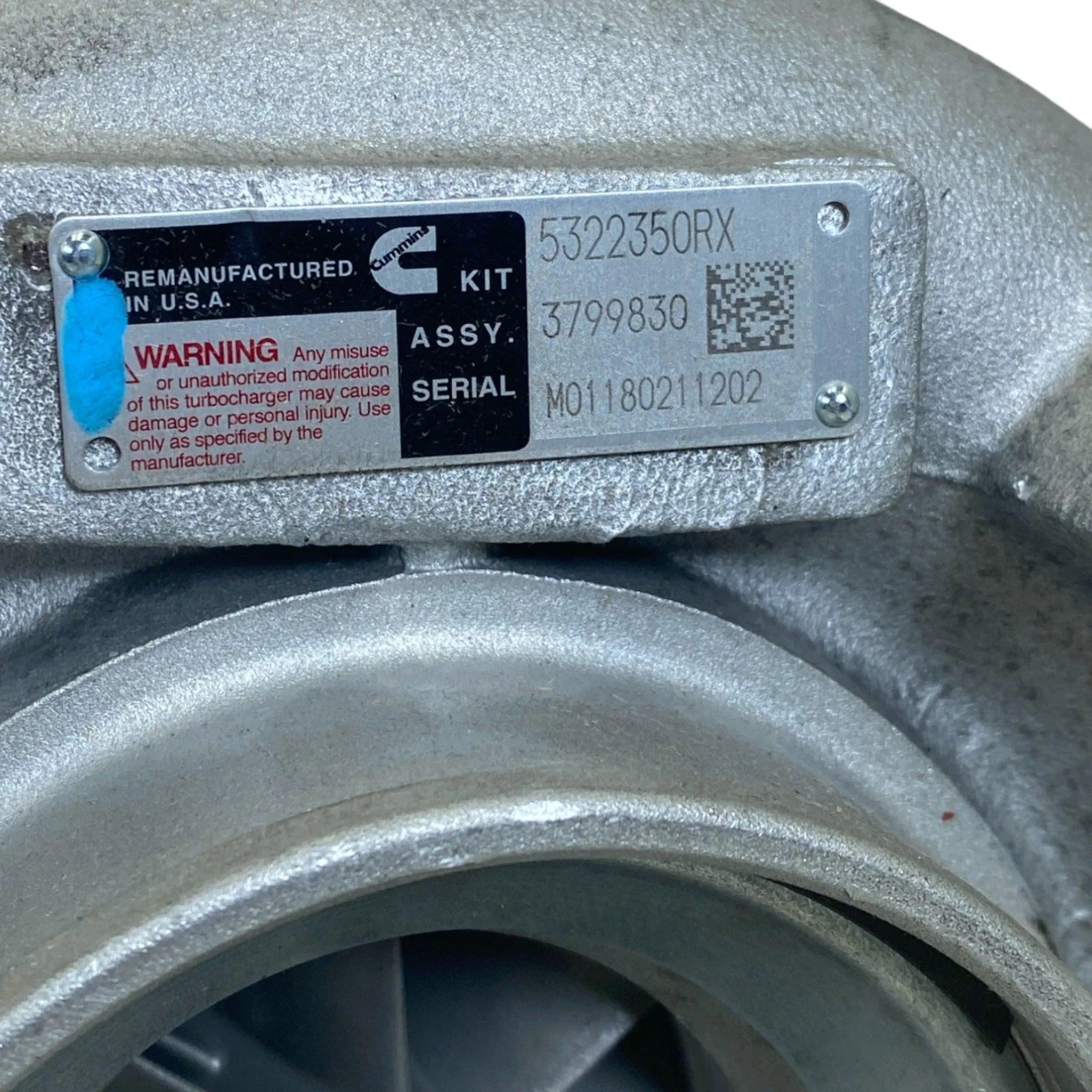 5322350RX Genuine Cummins Turbocharger