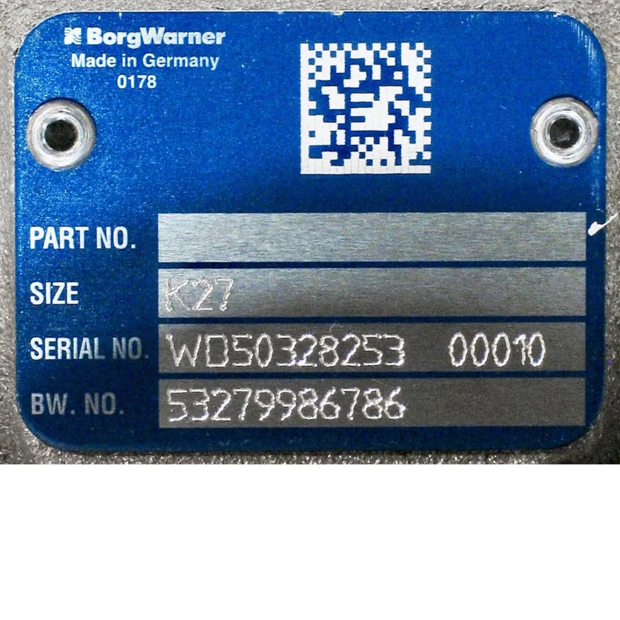 53279986786 Genuine BorgWarner Turbocharger