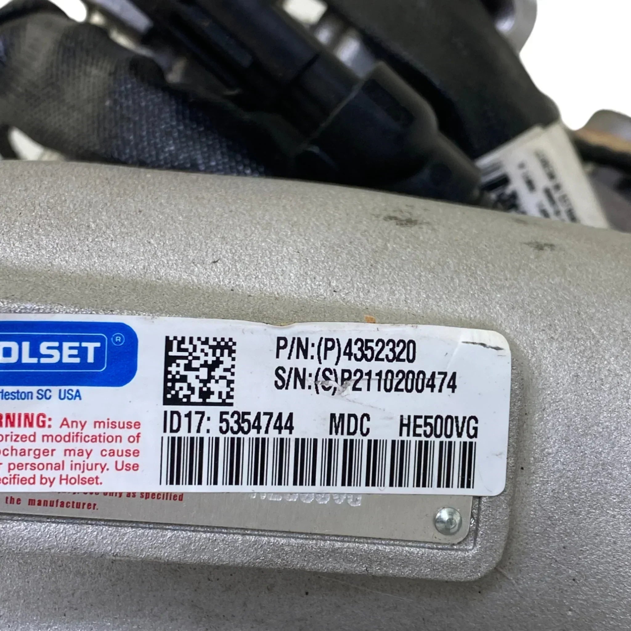 5354745H Genuine Cummins Turbocharger HE500VG With Actuator