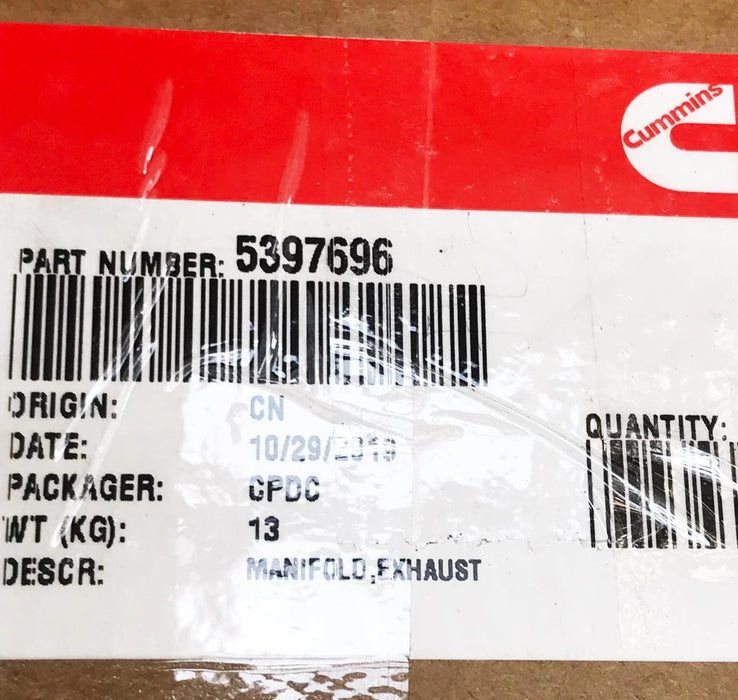 5397696 Genuine Cummins Exhaust Manifold