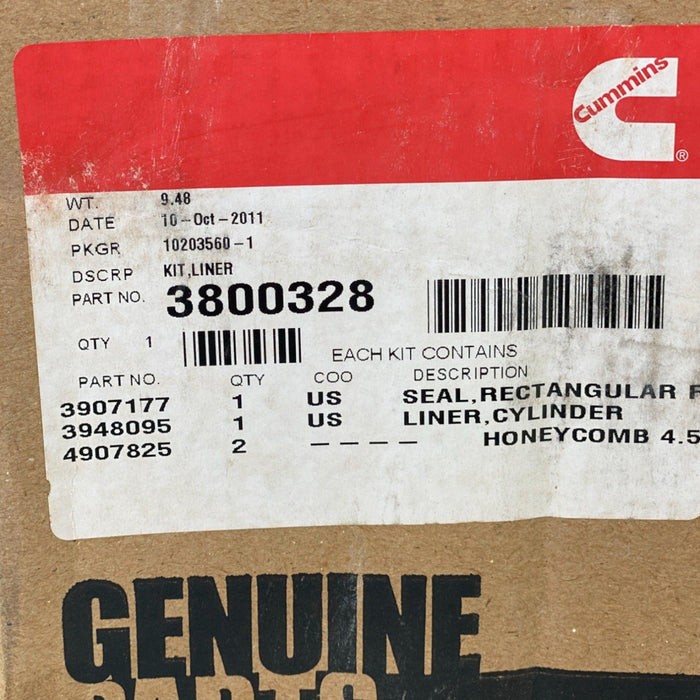 5404408 Genuine Cummins Cylinder Liner Set Of 6 - ADVANCED TRUCK PARTS