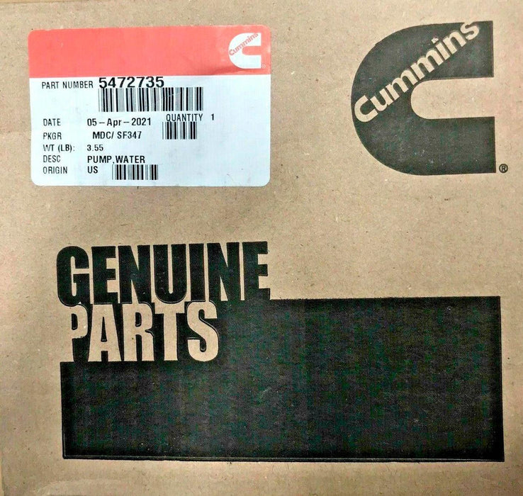 5472735 Genuine Cummins Water Pump