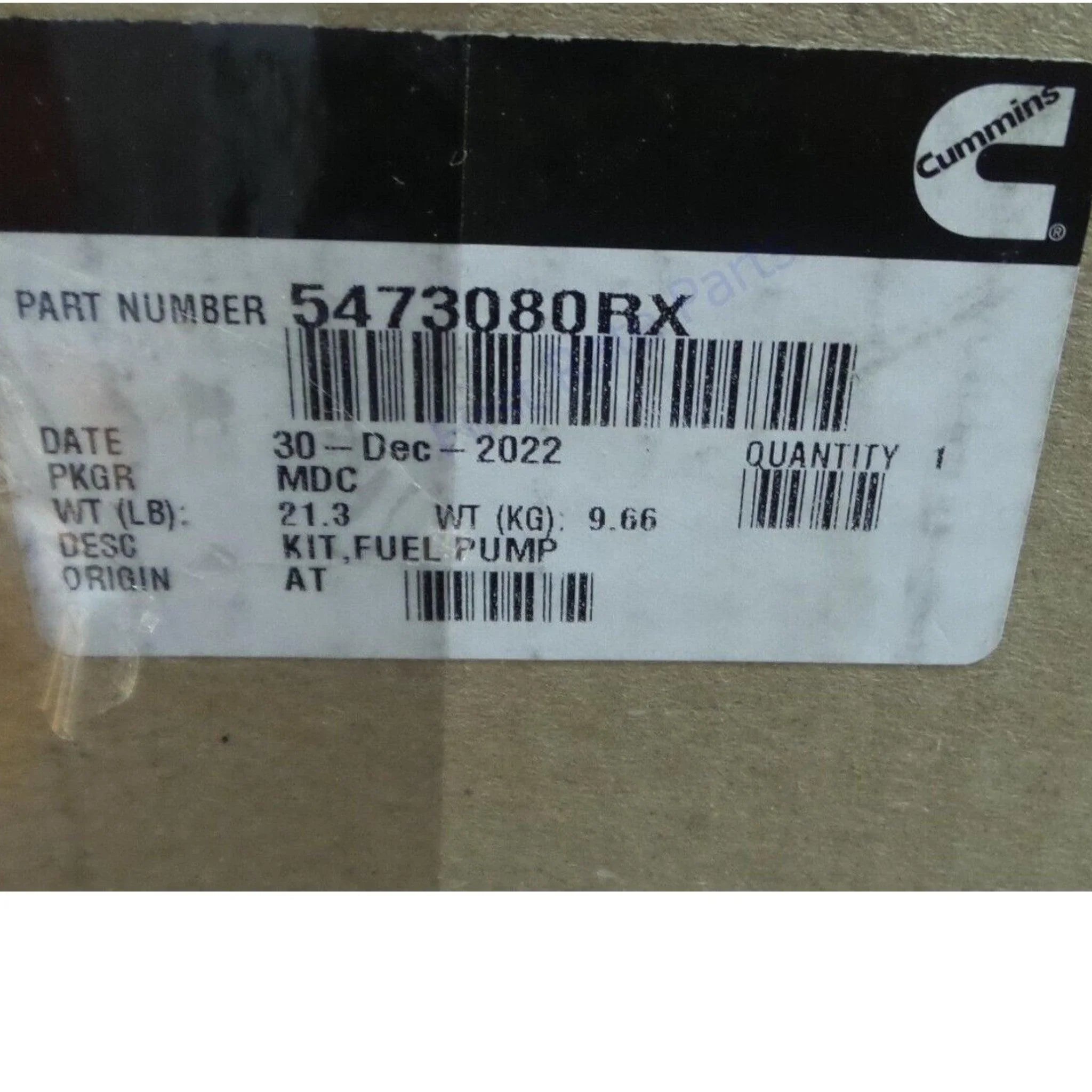 5473080RX Genuine Cummins Fuel Injection Pump