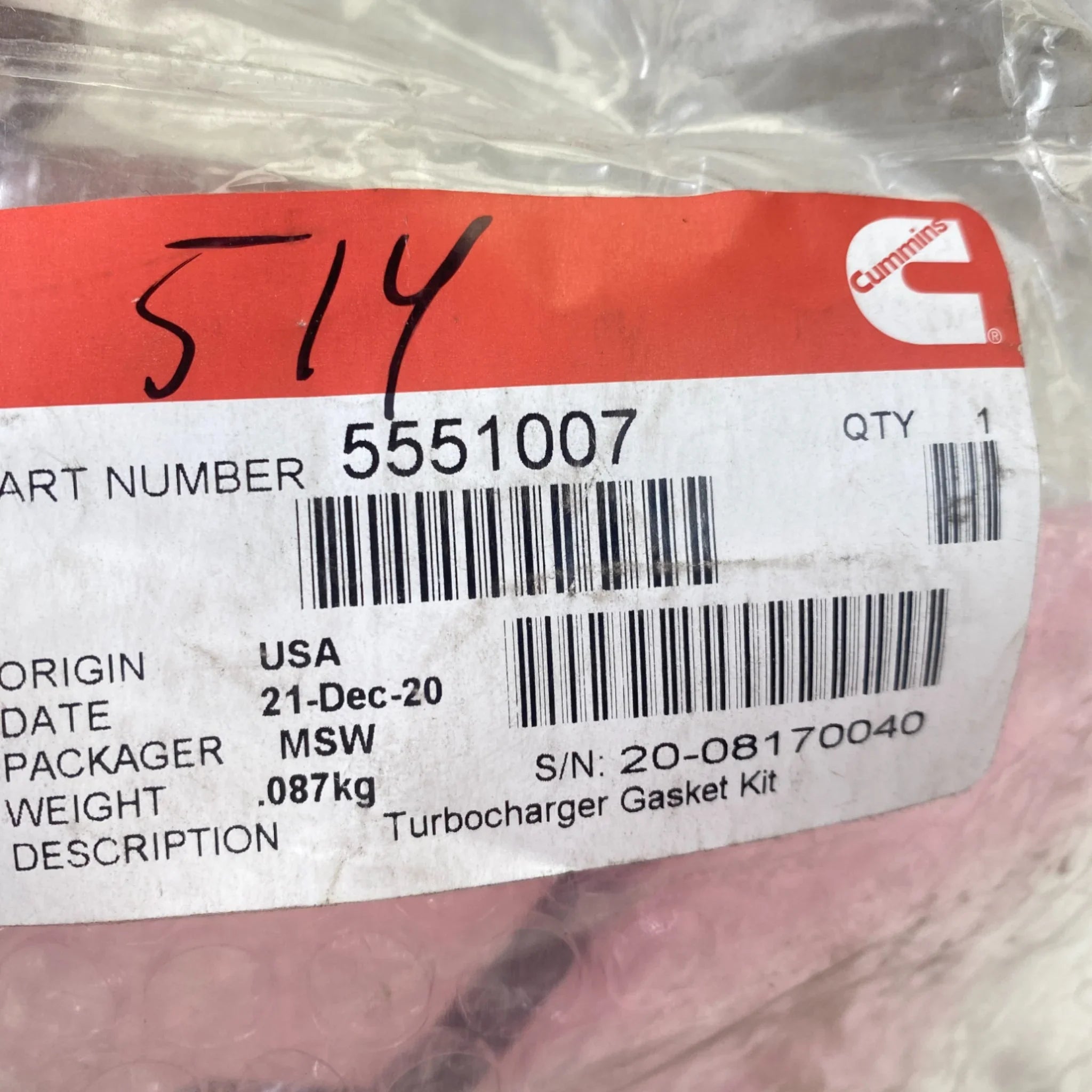 5491609 Genuine Cummins Speed Sensor