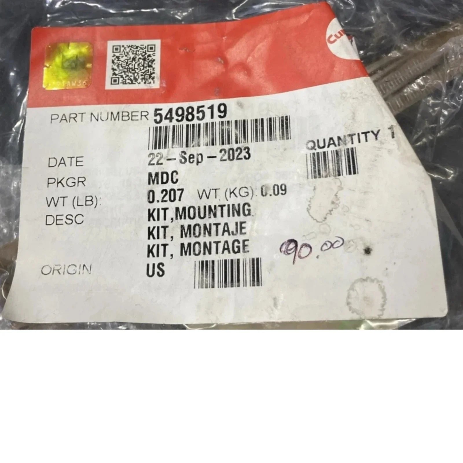 5498519 Genuine Cummins Mounting Kit