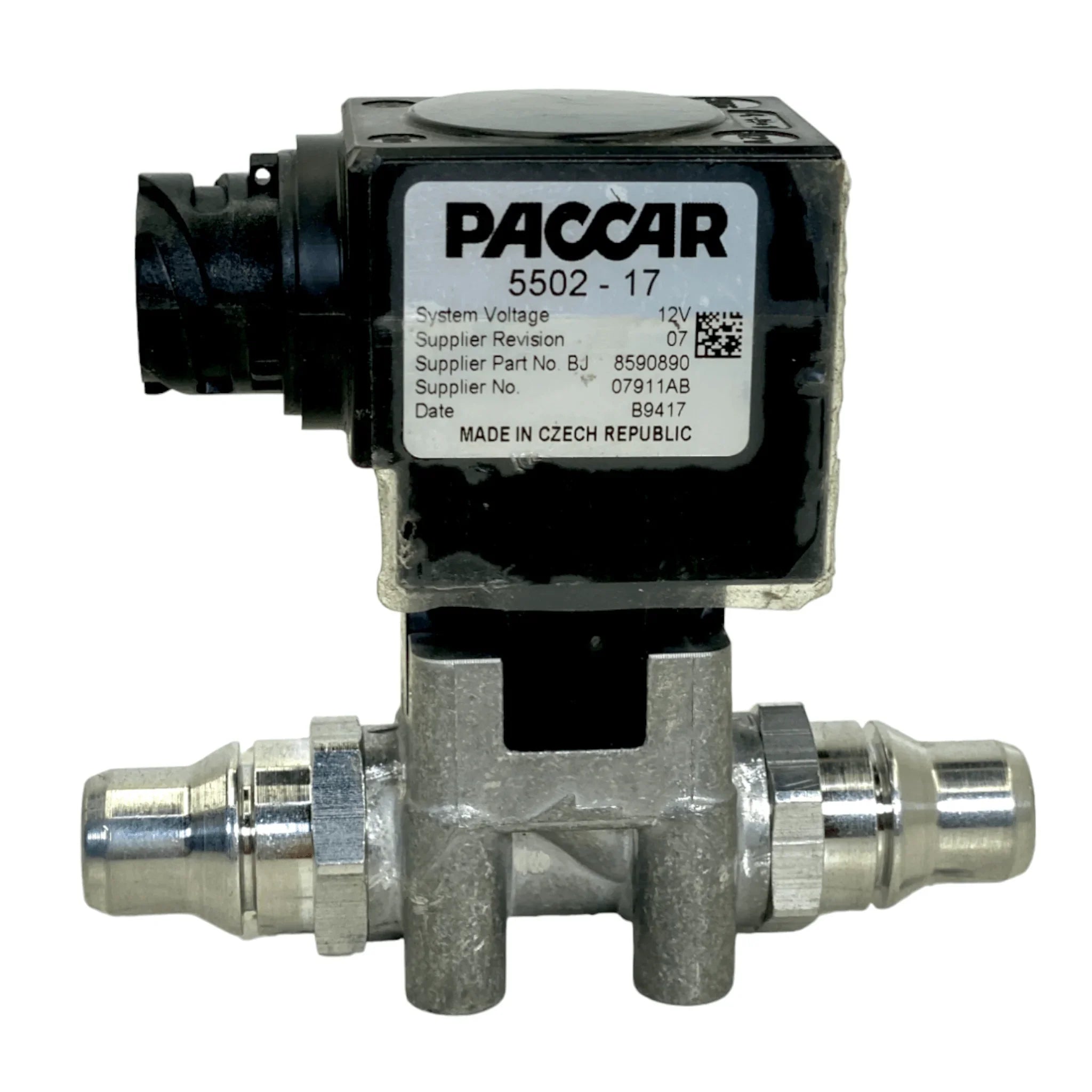 5502-17 Genuine Paccar Def Coolant Solenoid 2 Way For Peterbilt