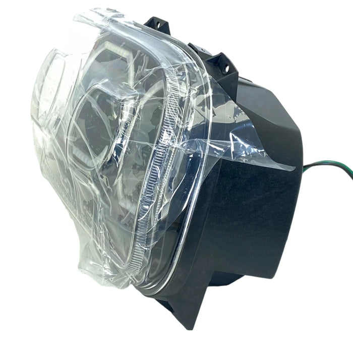 55661 Raney'S Right Blackout Projector Headlight With Halo Ring For Peterbilt