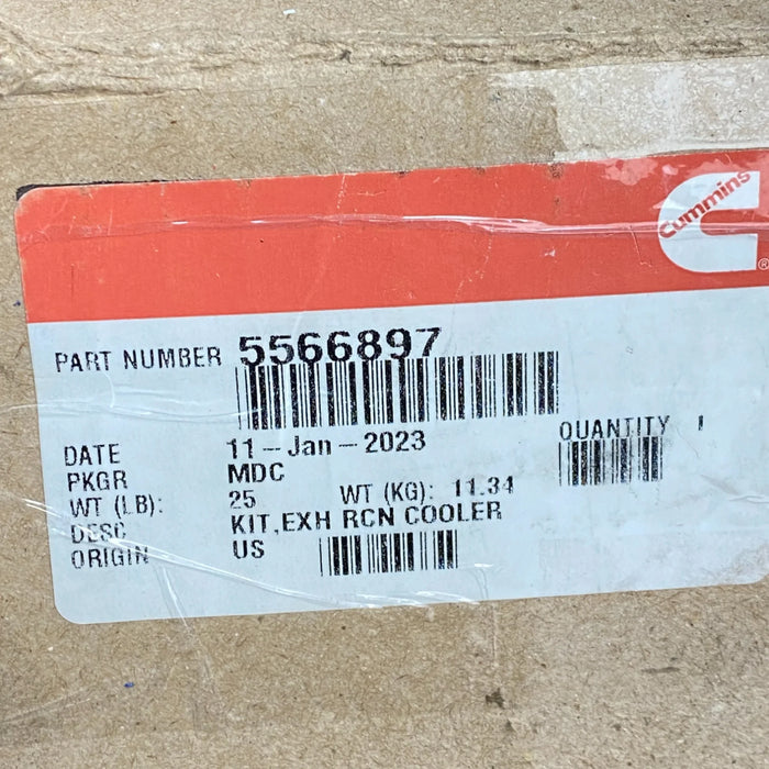 5566897 Genuine Cummins EGR Exhaust Gas Recirculation Cooler — ADVANCED ...