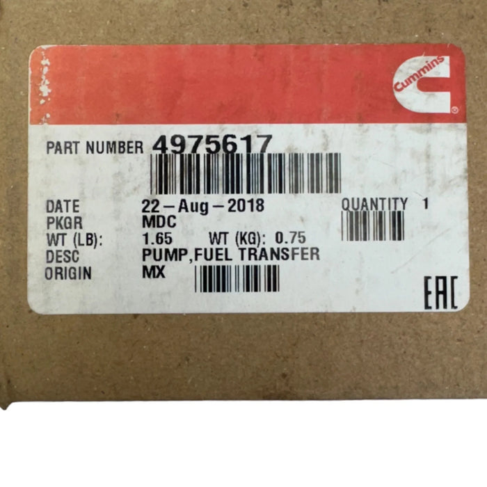 5593523 Genuine Cummins Fuel Transfer Pump