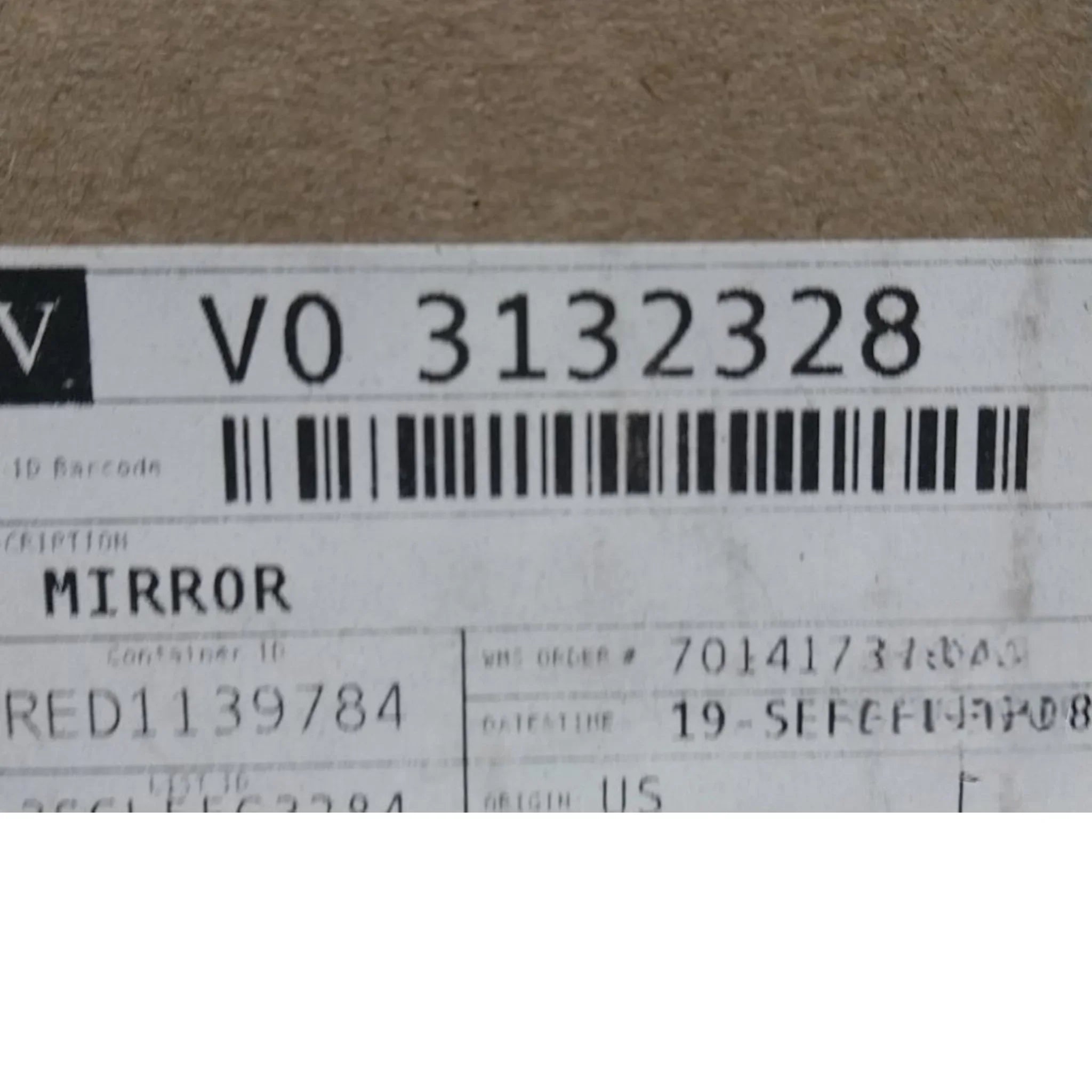 3132328 Genuine Mack Mirror - Truck To Trailer