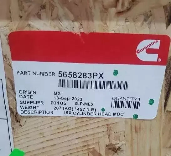 5658283PX Genuine Cummins Cylinder Head