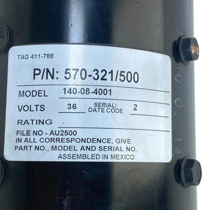 570-321/500 Raymond Electric Drive Motor 36V