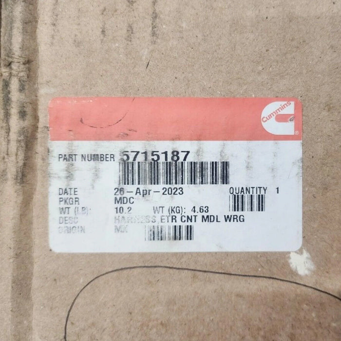 5715187NX Genuine Cummins Engine Control Module Wiring Harness