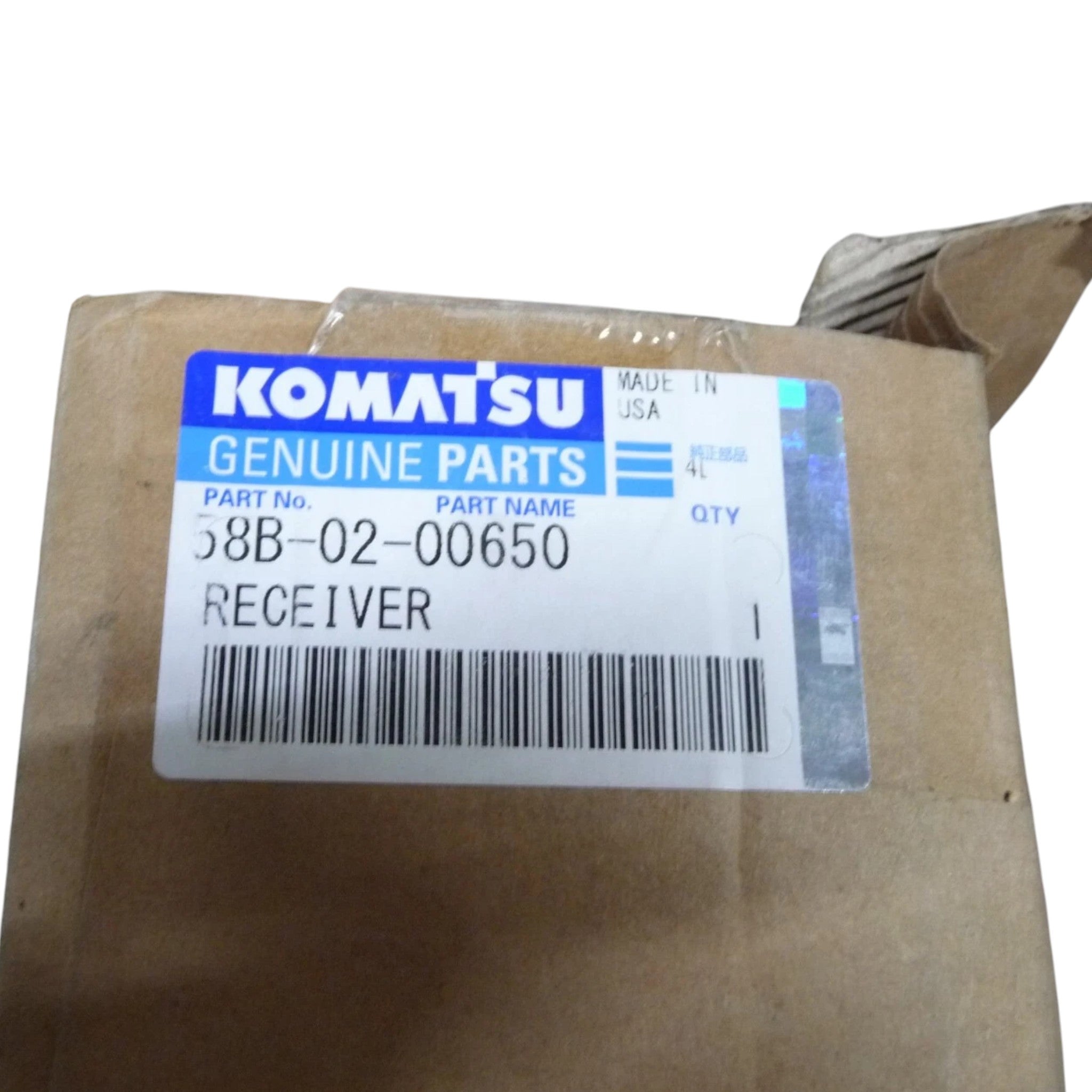 58B-02-00650 Genuine Komatsu Receiver