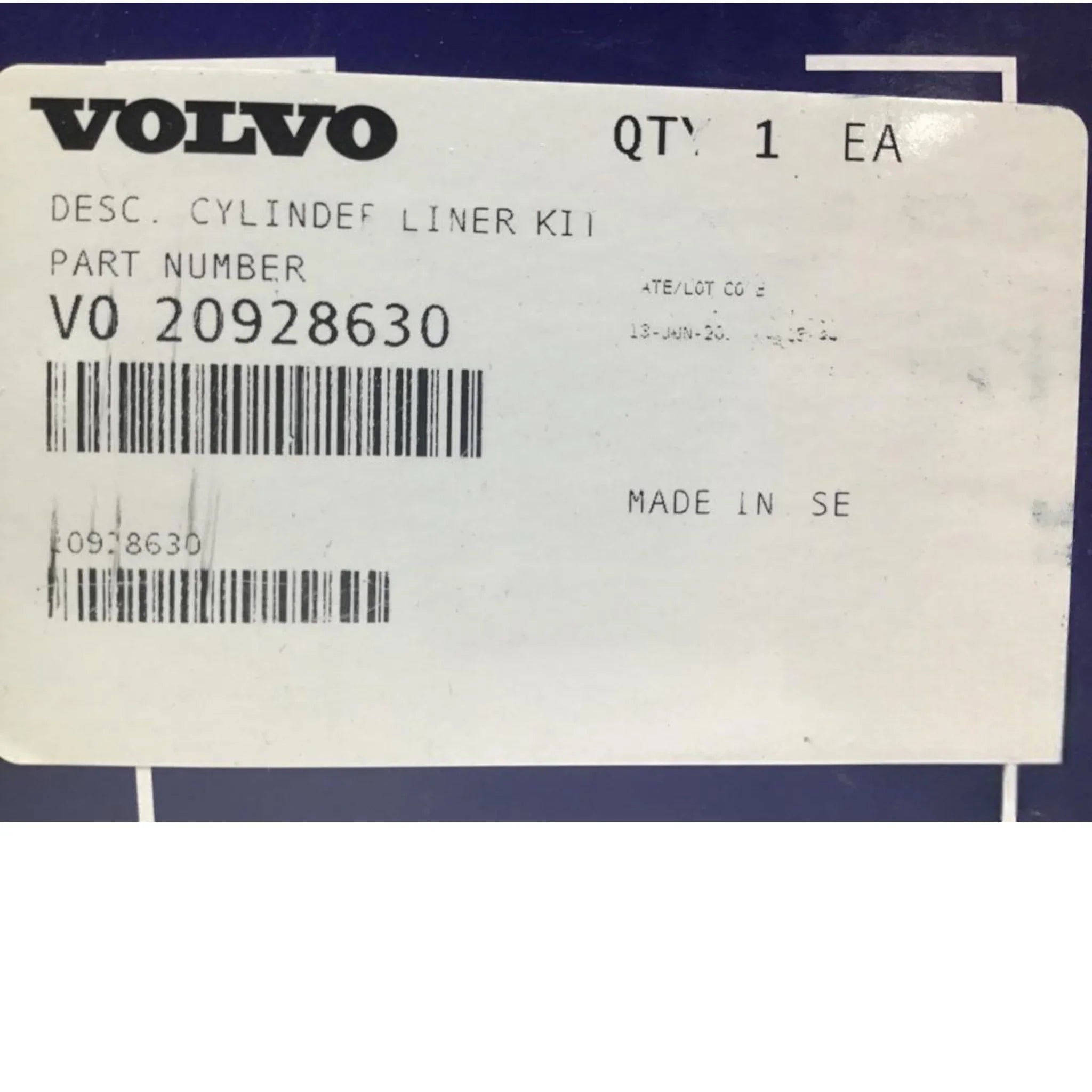 20928630 Genuine Volvo Cylinder Liner Kit - Truck To Trailer