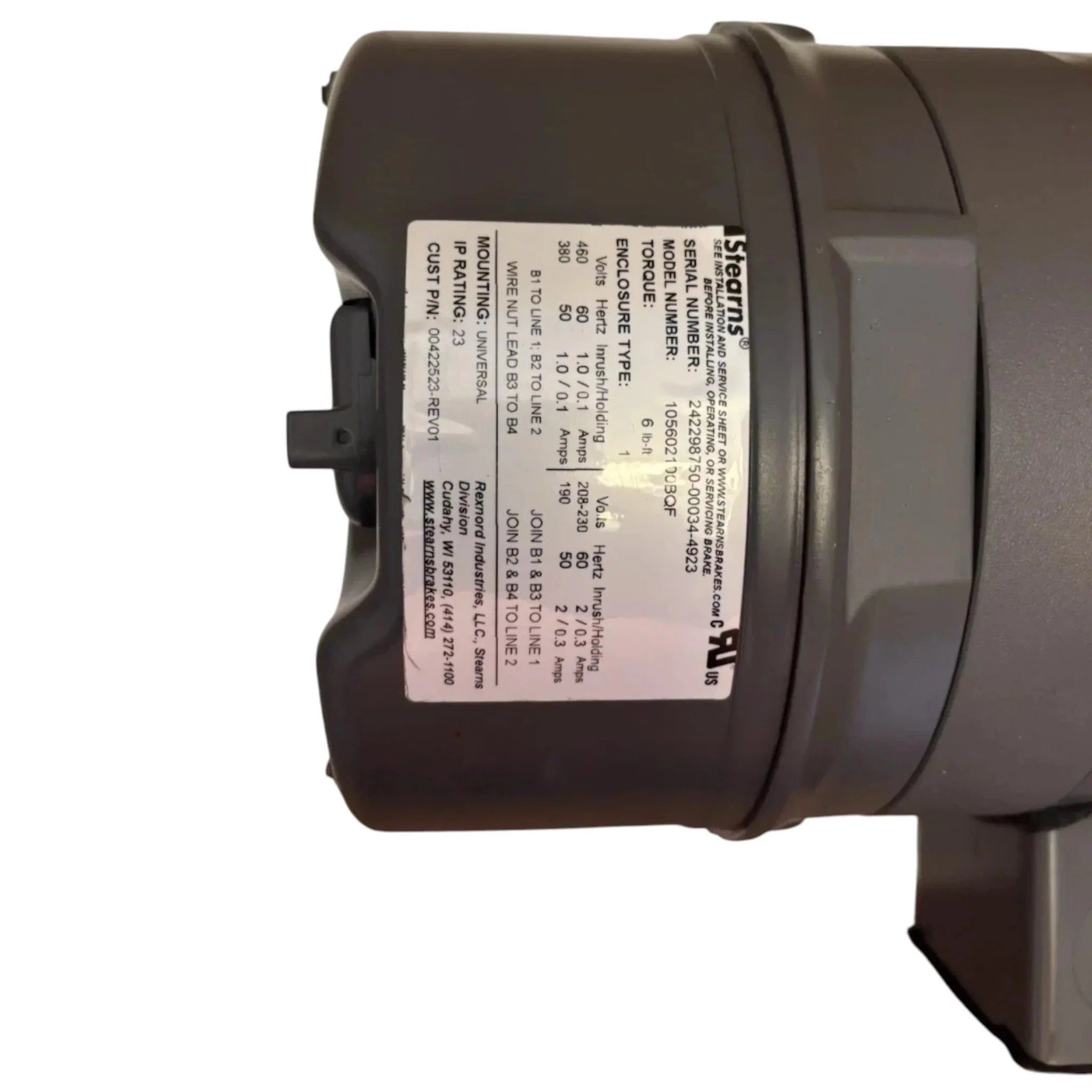 5K49PN4565 Marathon Brake Motor 230/460 V