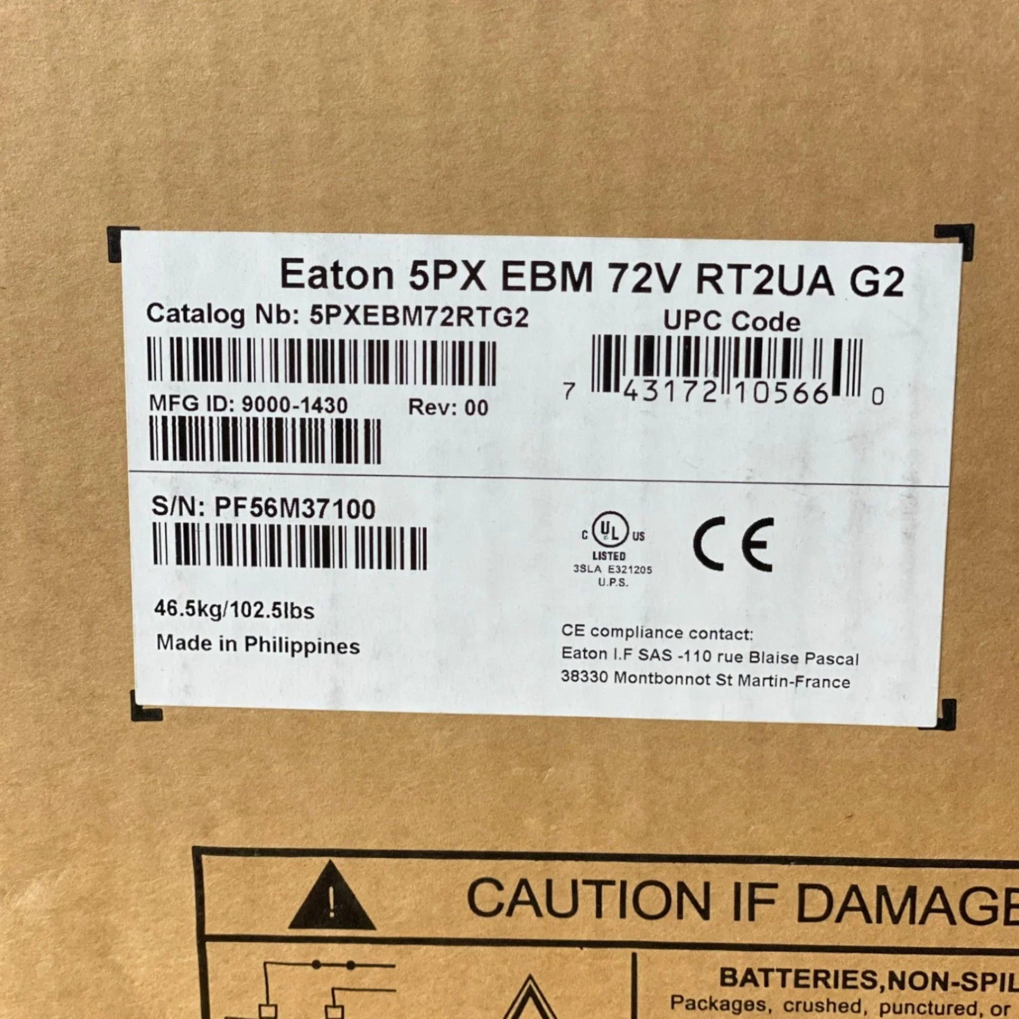 5PXEBM72RTG2 Genuine Eaton EBM Extended Battery Module 5PX G2