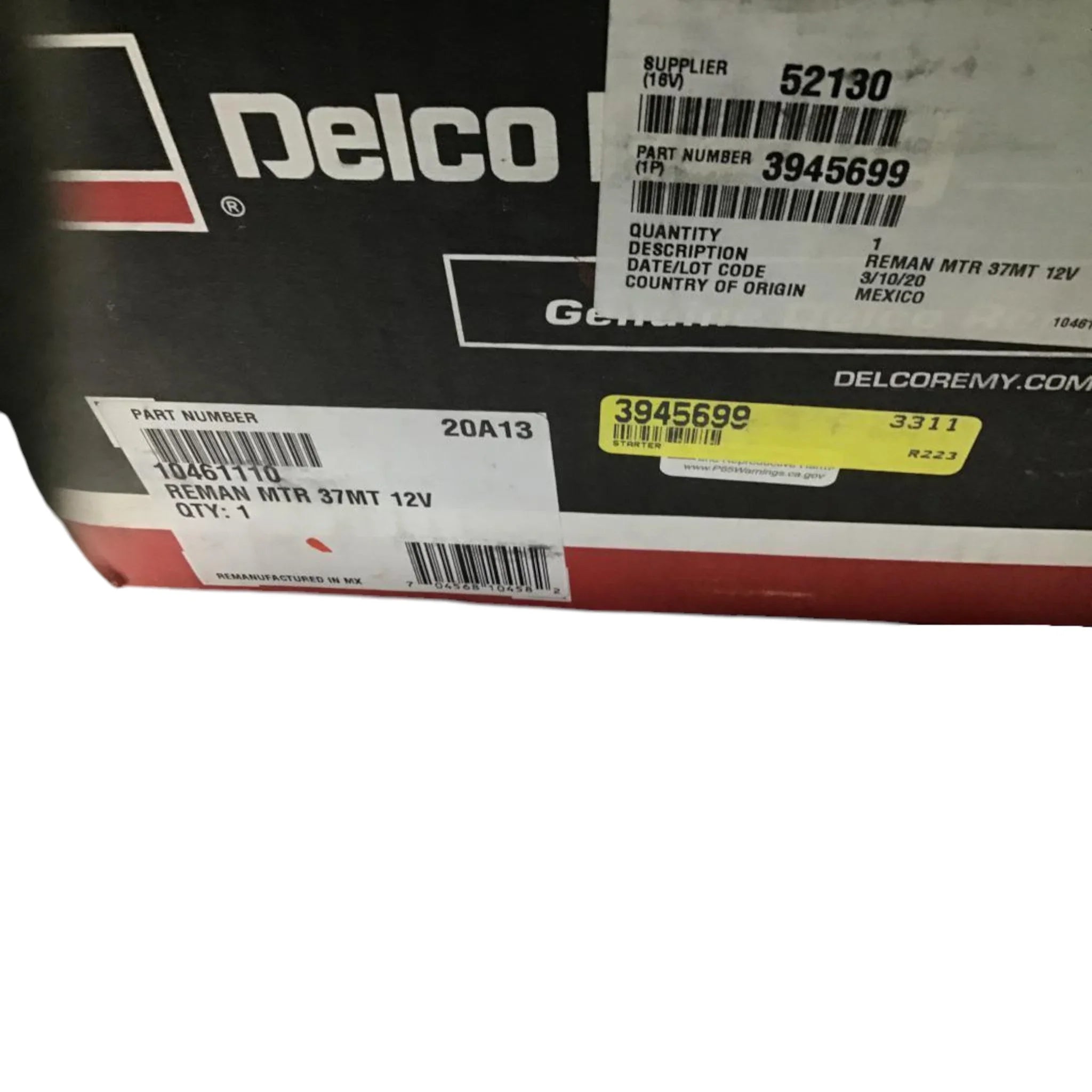 3945699 Genuine Mack Starter - Truck To Trailer