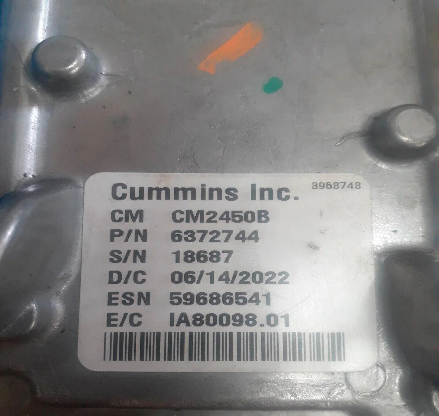 6372744 Genuine Cummins Ecm Engine Control Module