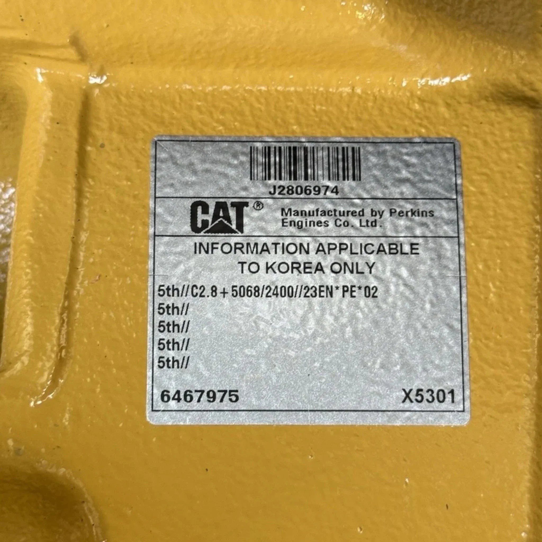 6467975 Genuine Caterpillar Engine AR-PR
