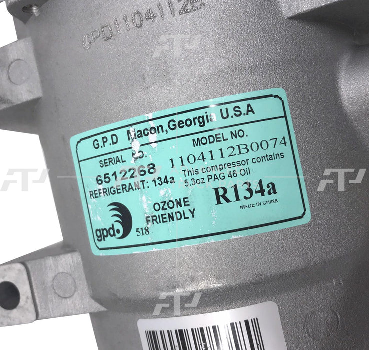 6512268 Gpd A/C Compressor For Ford - ADVANCED TRUCK PARTS