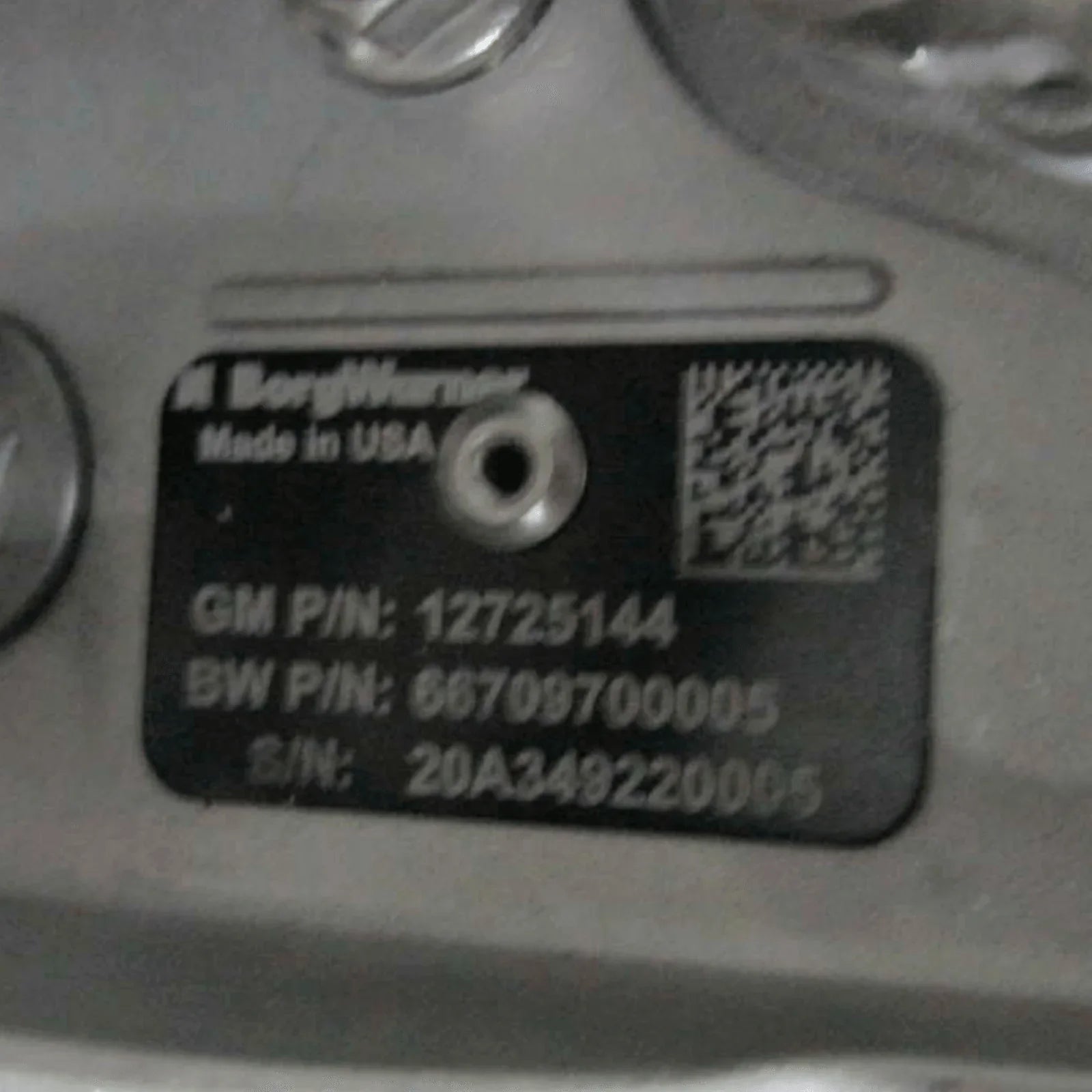 66709700005 Genuine Borg Warner Turbocharger ASM-CMPR For GM