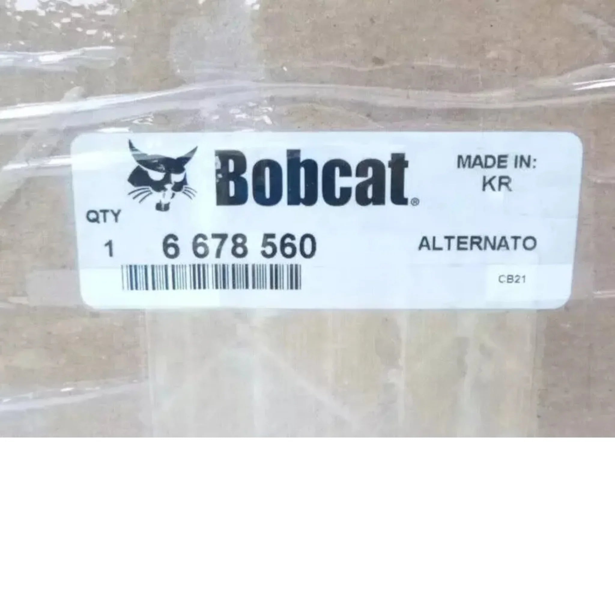 6678560 Genuine Bobcat Alternator 12V 64 Amp