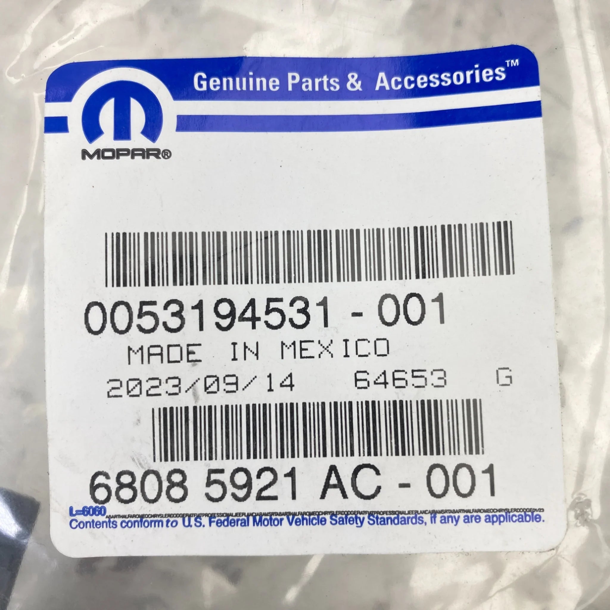 68085921AC Genuine Mopar Diesel Exhaust Fluid Supply Line