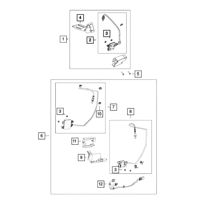 68171188Ab Genuine Mopar Nox Nitrous Oxide Sensor For Dodge Ram