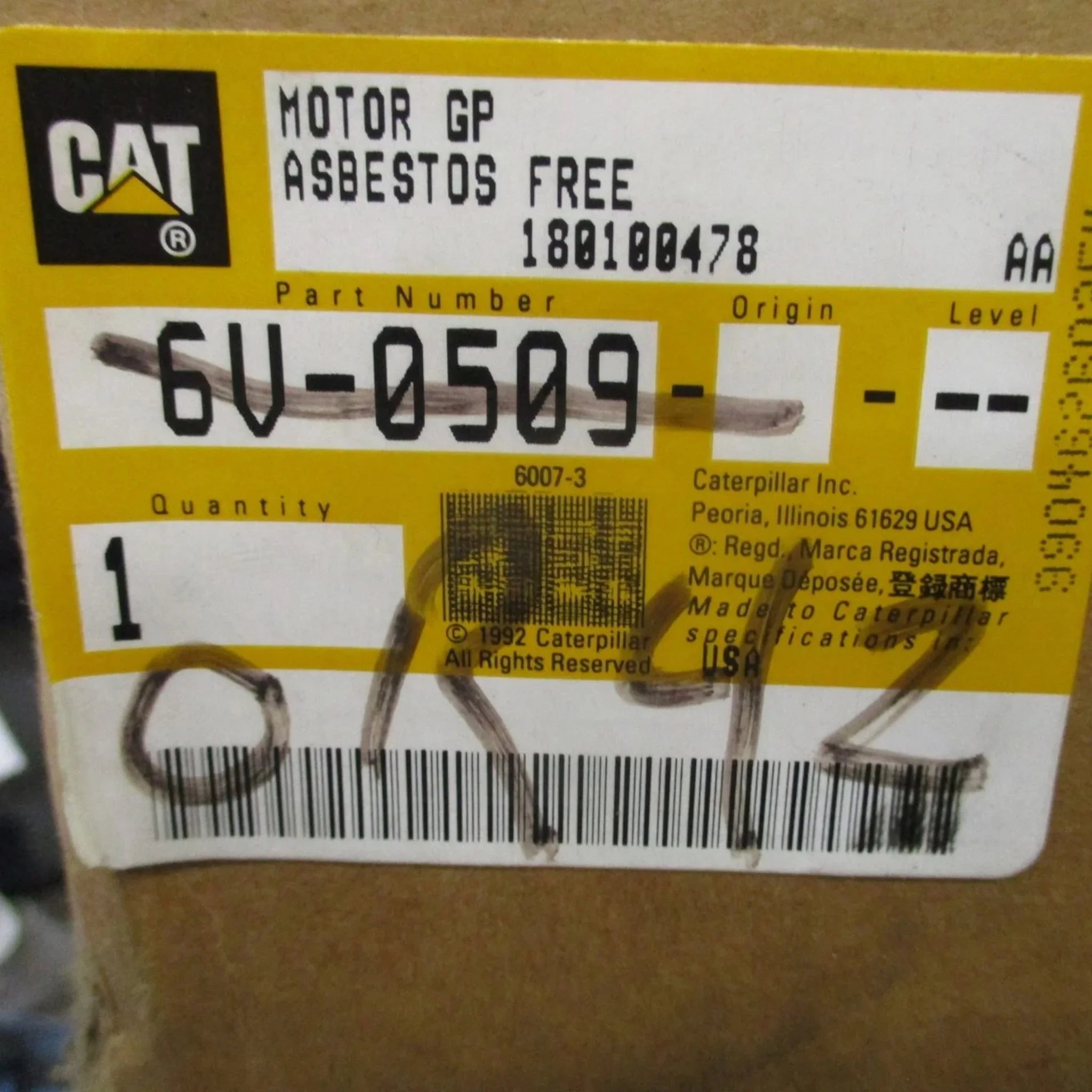 6V0509 Genuine CAT Motor GP