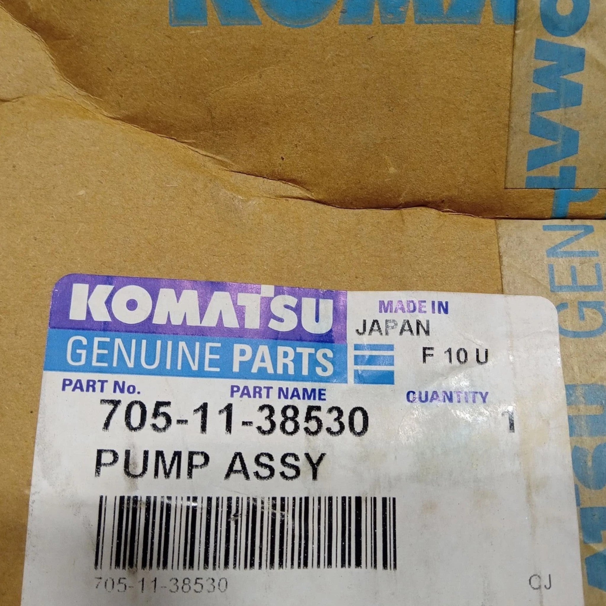 705-11-38530 Genuine Komatsu Pump Assy