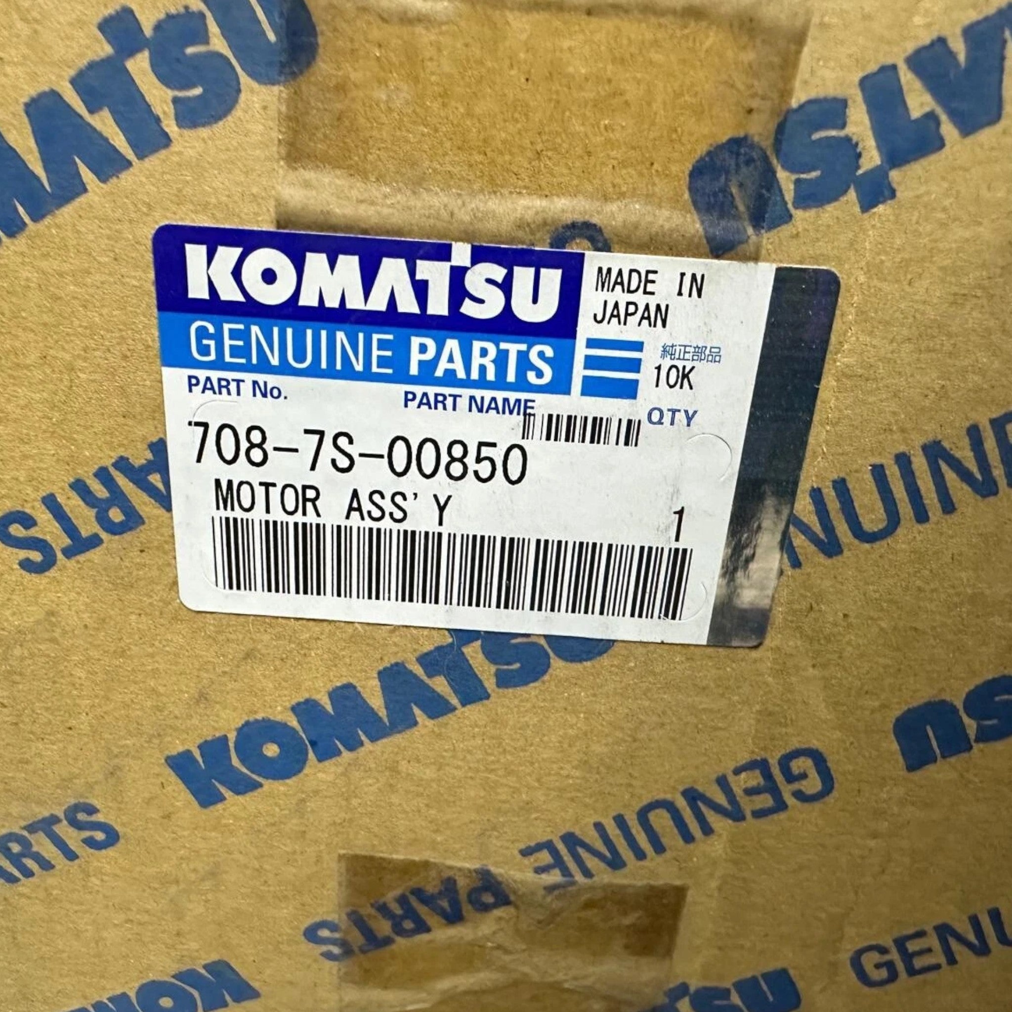 708-7S-00850 Genuine Komatsu Motor Assembly