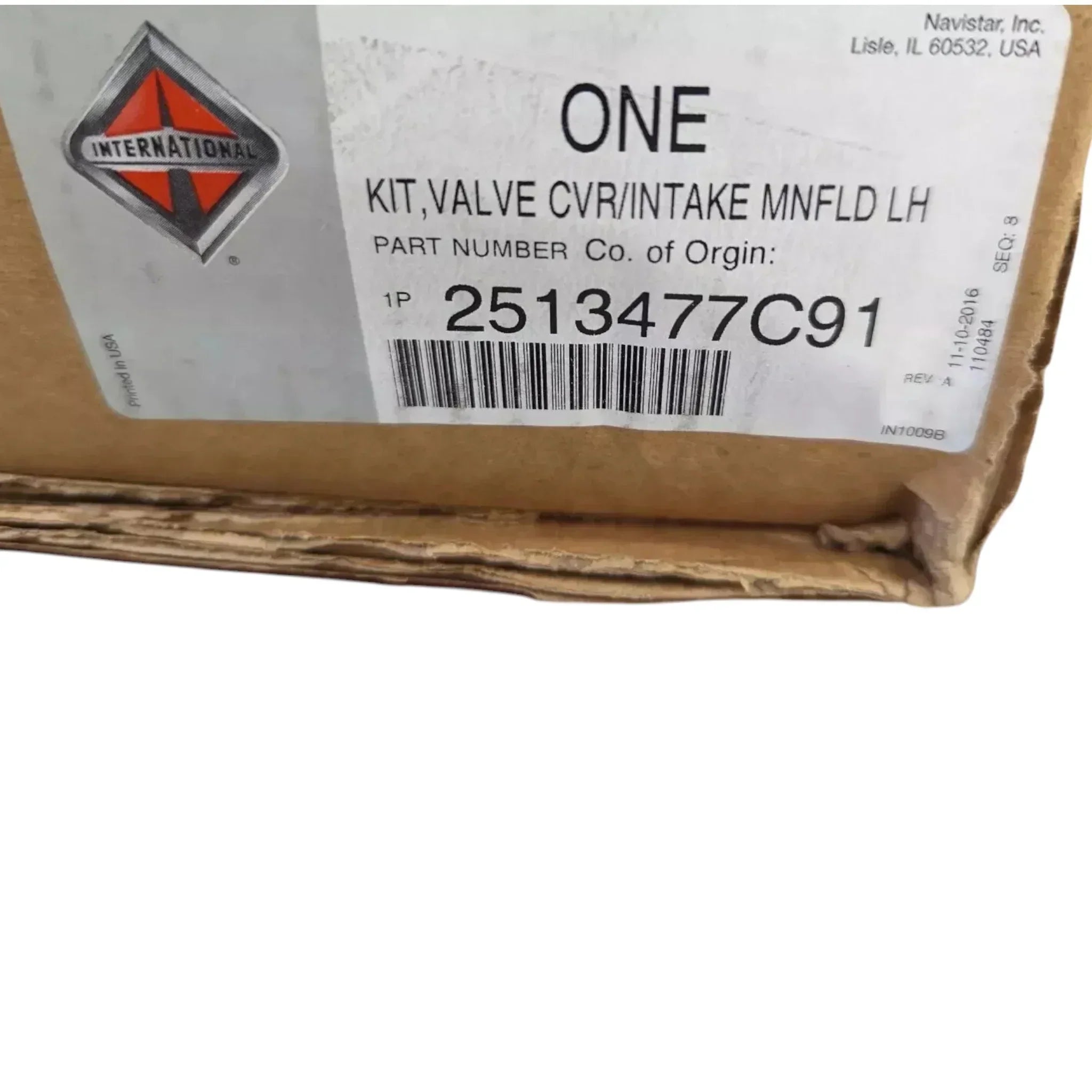 7080834C91 Genuine International Left Side Valve Cover And Intake Manifold