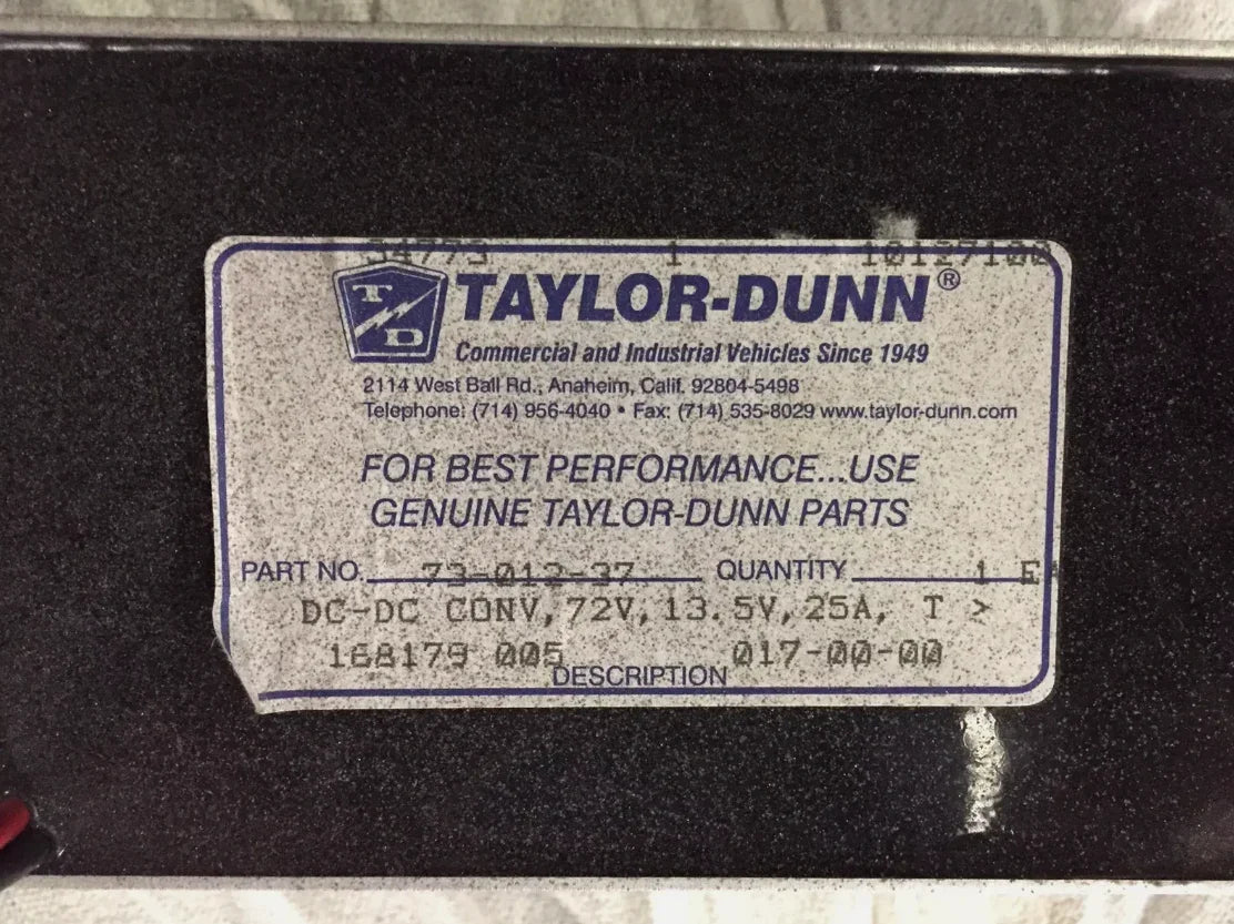 73-012-37 Taylor Dunn Dc/Dc Converter