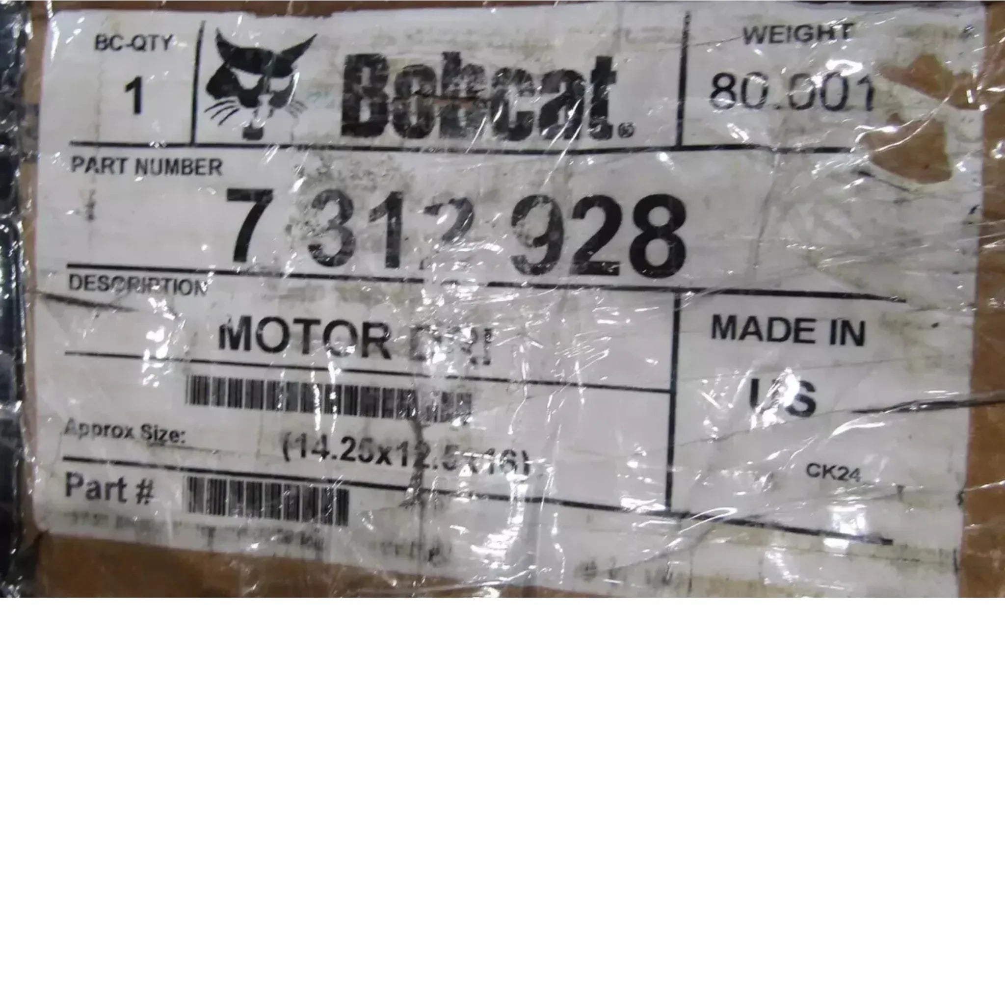7312928 Genuine Bobcat Hydrostatic Drive Motor
