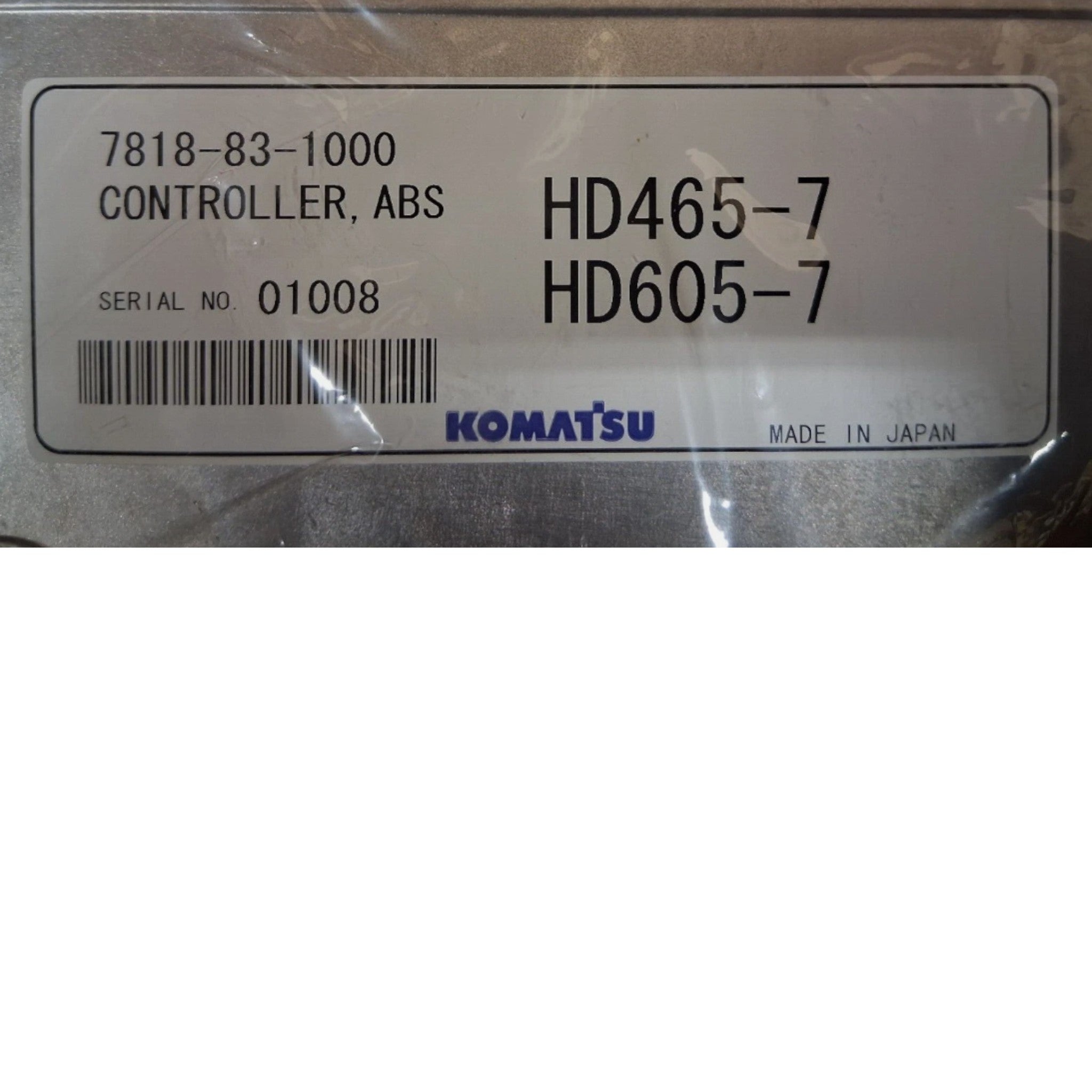 7818-83-1000 Komatsu Controller Abs