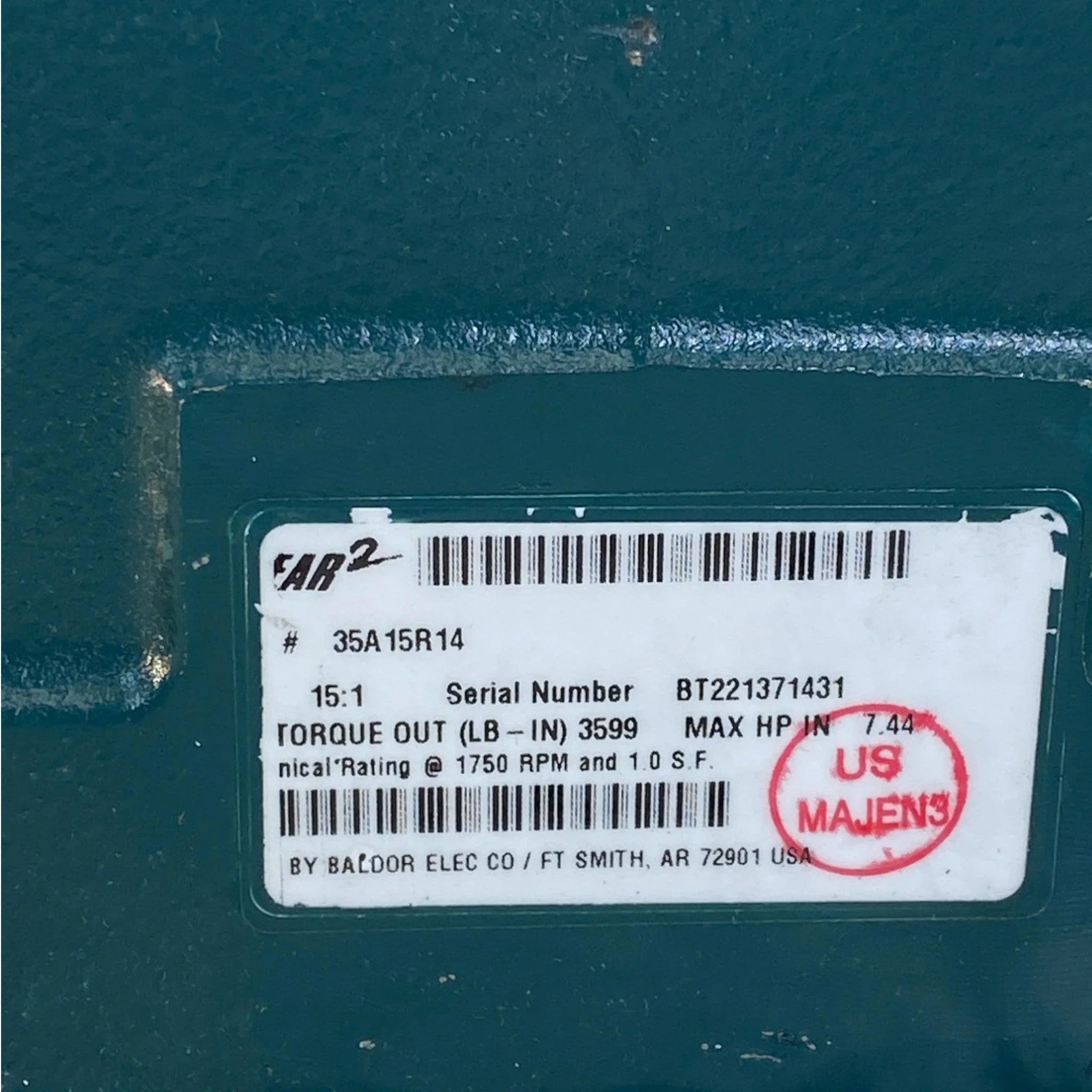 782475793105 Genuine Dodge Tigear 2 C-Face Coupled Input Worm Gear Reducer