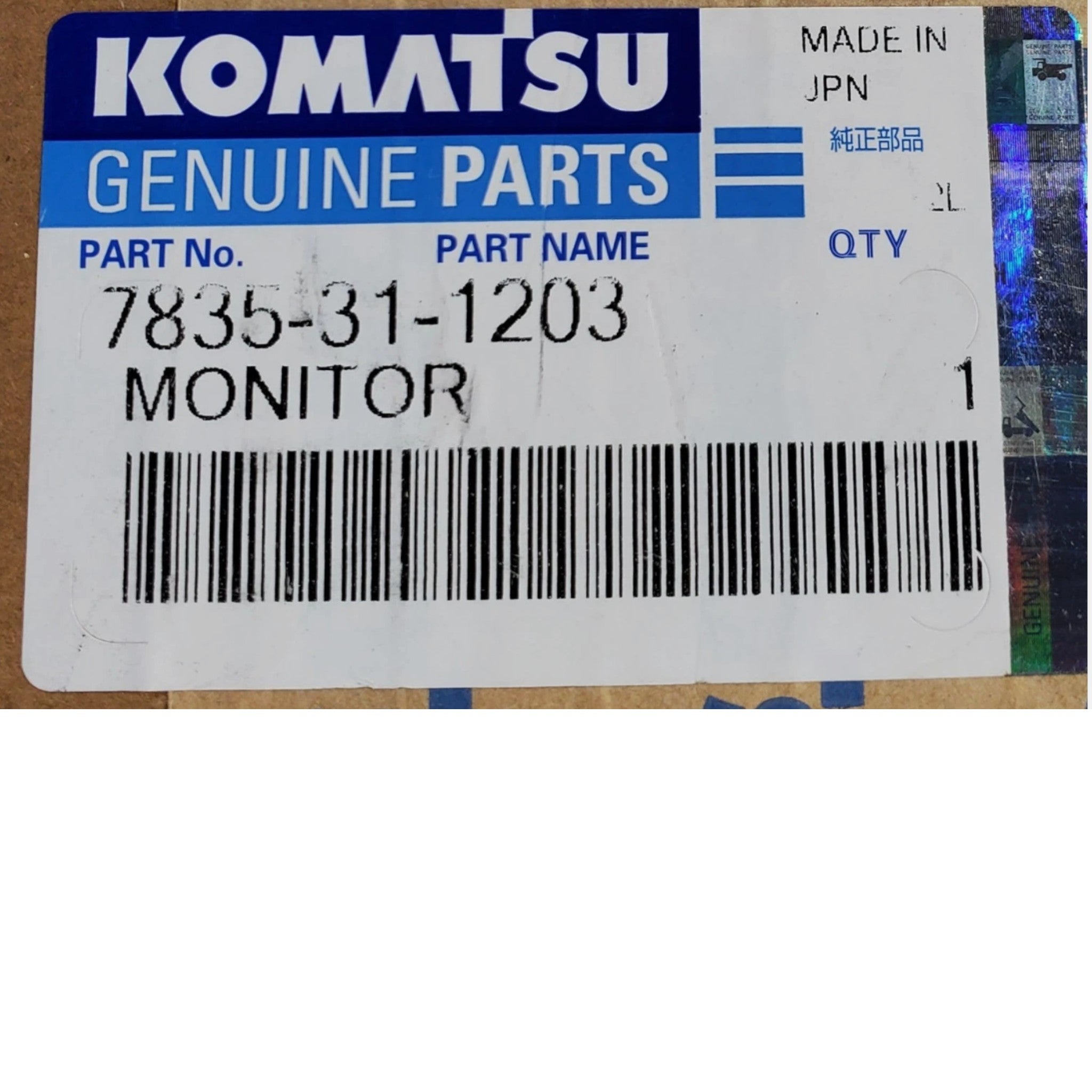 7835-31-1203 Komatsu Monitor