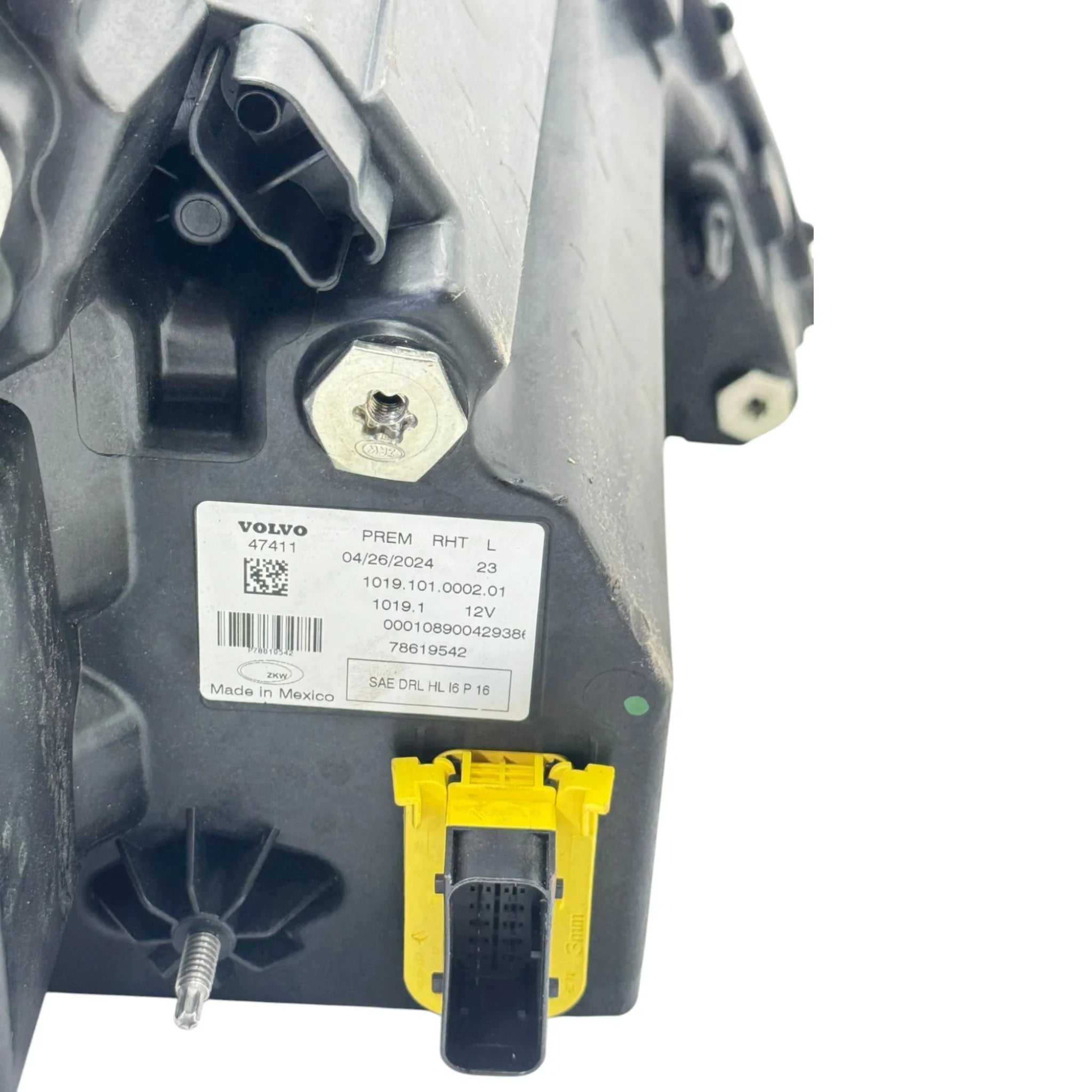 78619542 Genuine Volvo Left Side Headlamp