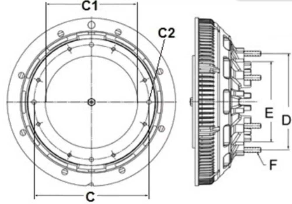 4037292C1 Genuine International Fan Clutch