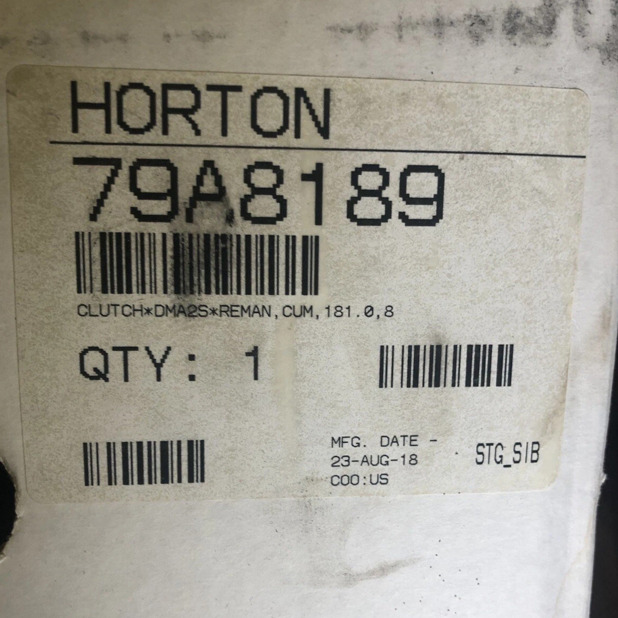 79A8189RMAN Genuine Horton Engine Cooling Fan Clutch