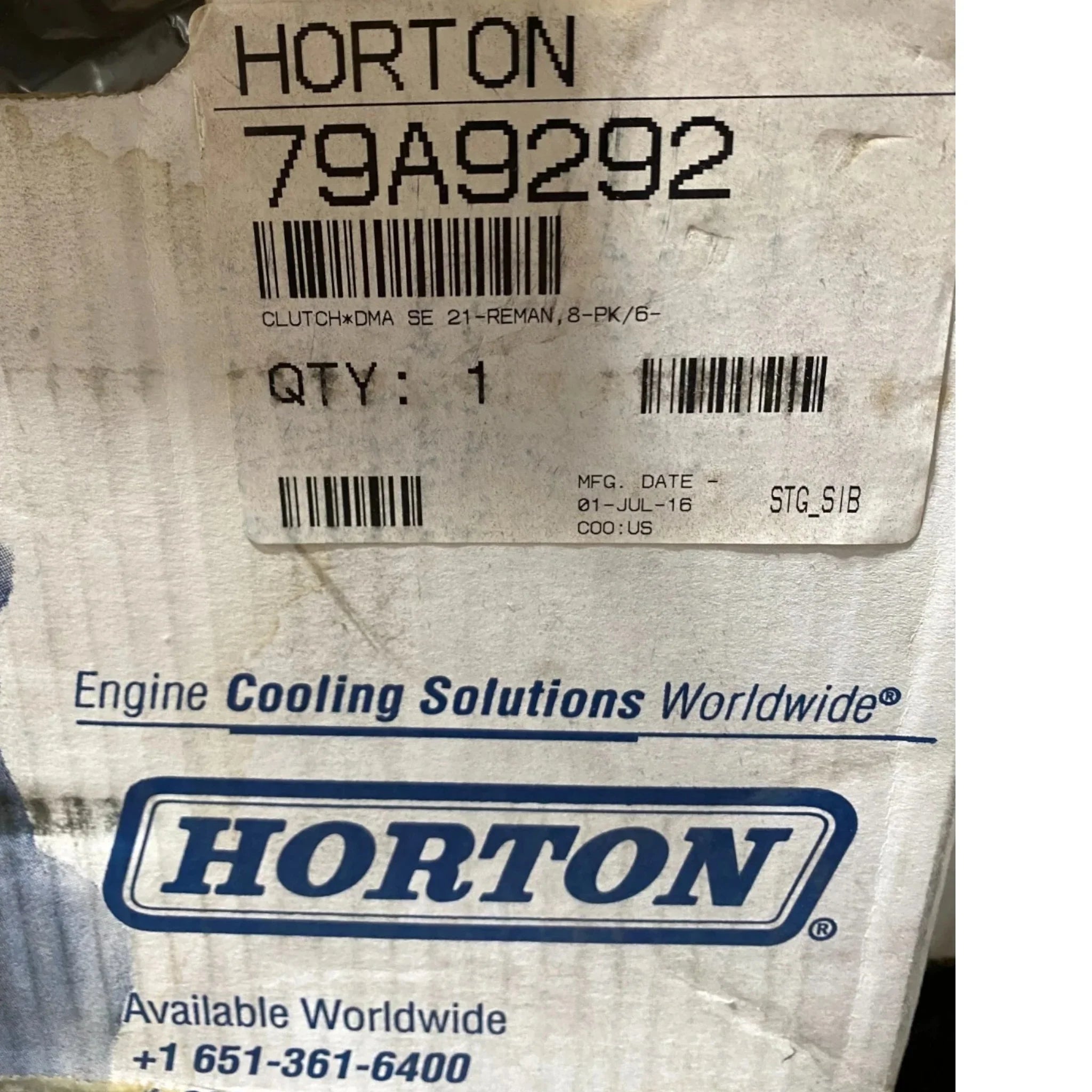 799070 Genuine Horton Engine Cooling Fan Clutch