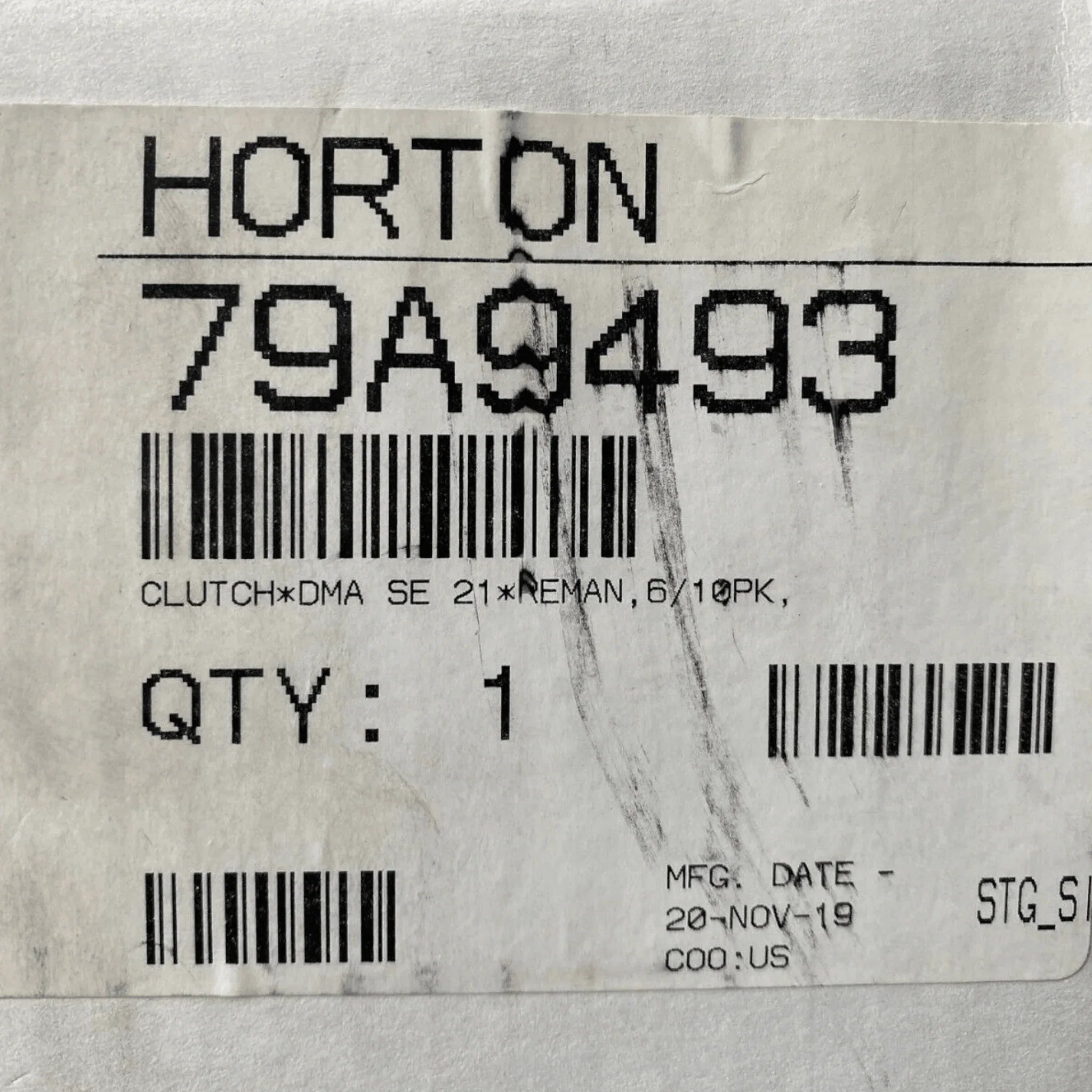 79A9493 Genuine Horton Fan Clutch