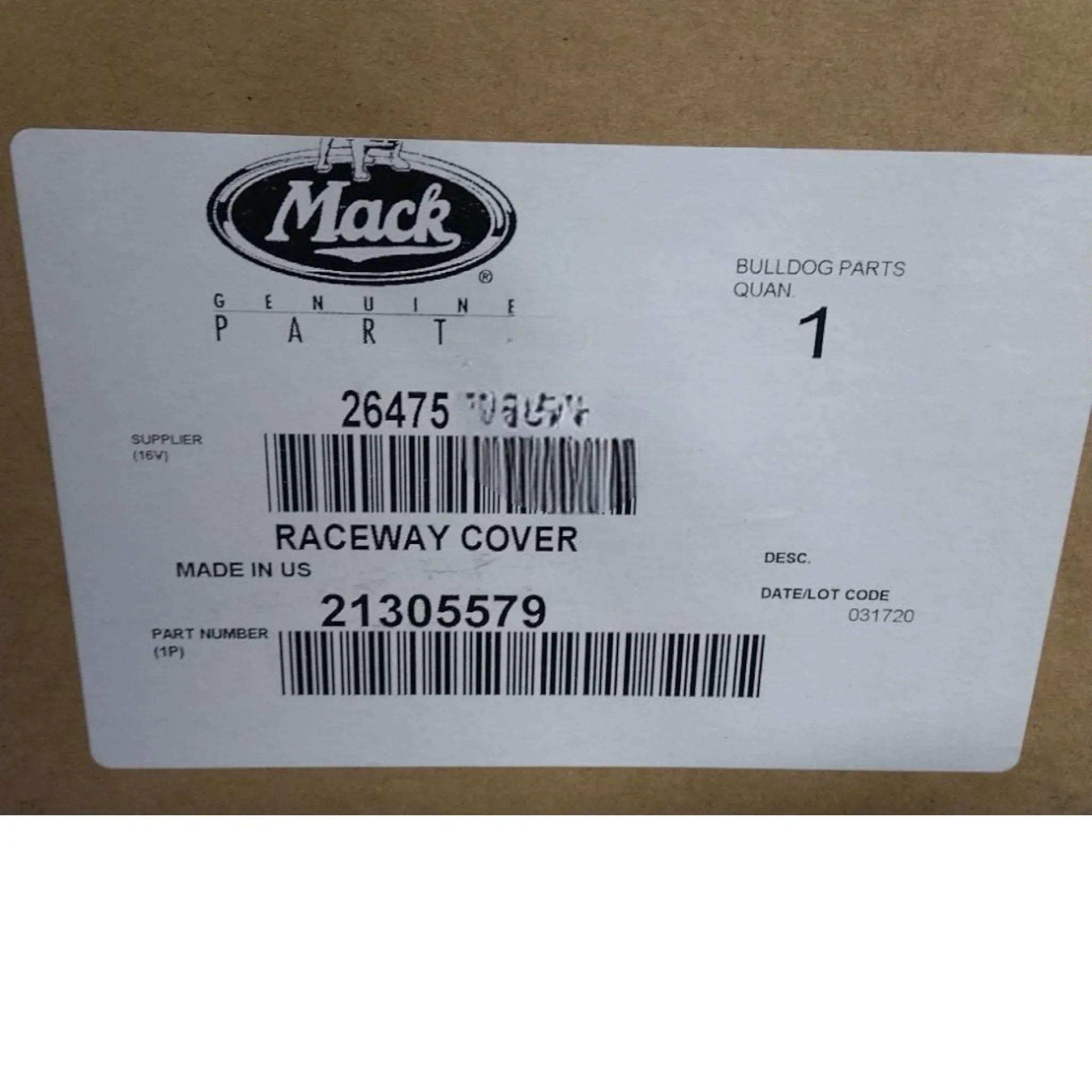 21305579 Genuine Volvo Cover - Truck To Trailer