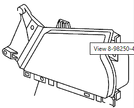 8-98250-490-0 Genuine Isuzu Headlight Housing