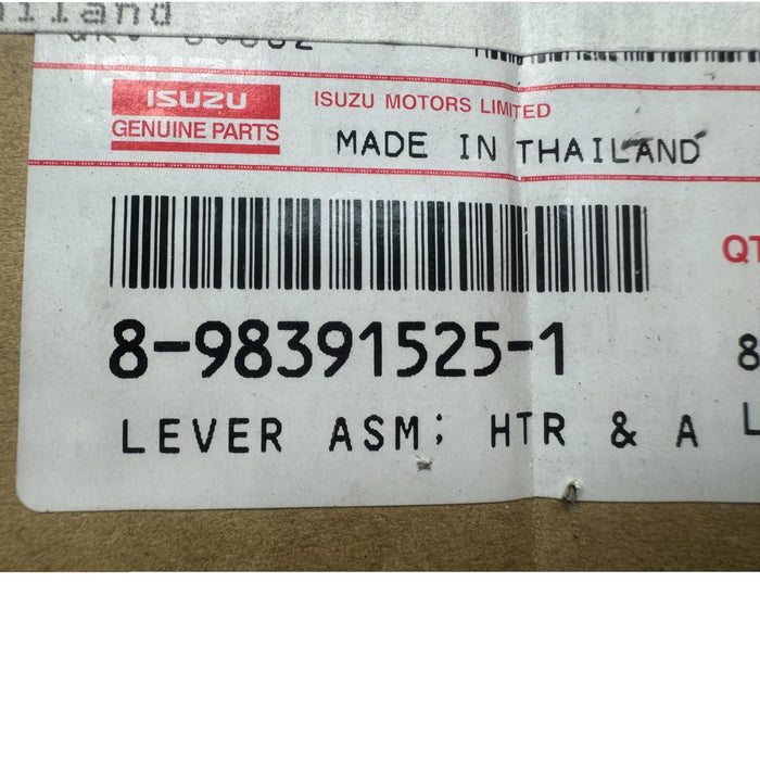 8-98391525-1 Genuine Isuzu Heater Lever Assembly