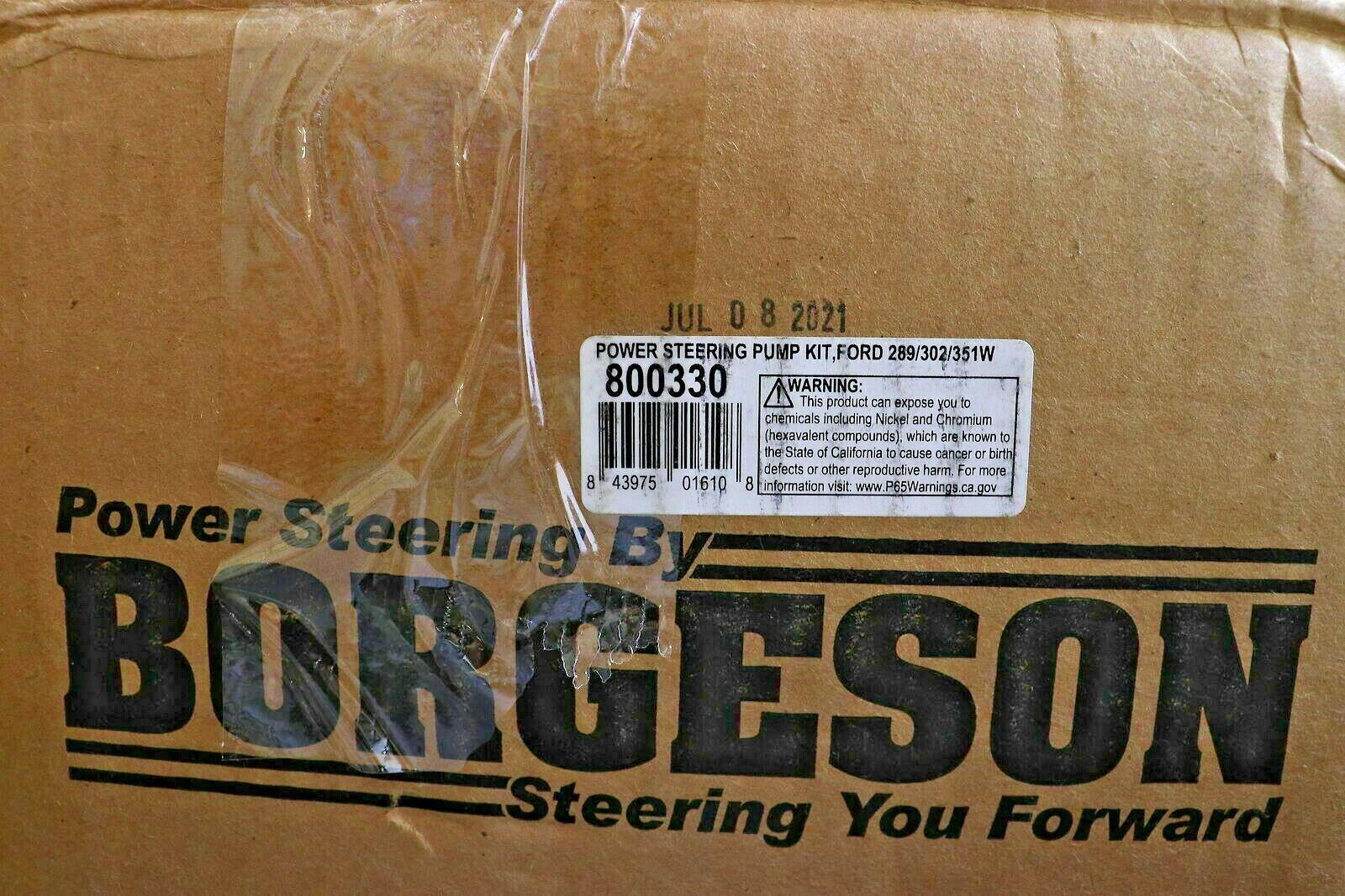 800330 Borgeson Universal Power Steering Pump Kit - ADVANCED TRUCK PARTS